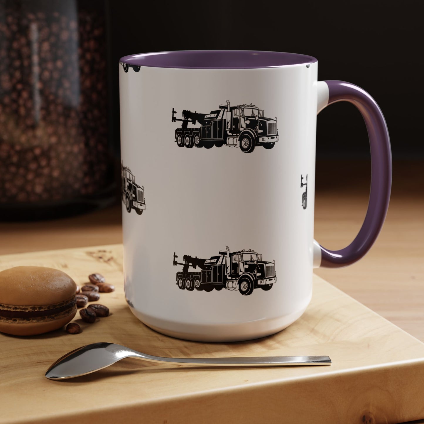 Heavy Tow Truck 2-Tone Coffee Mug
