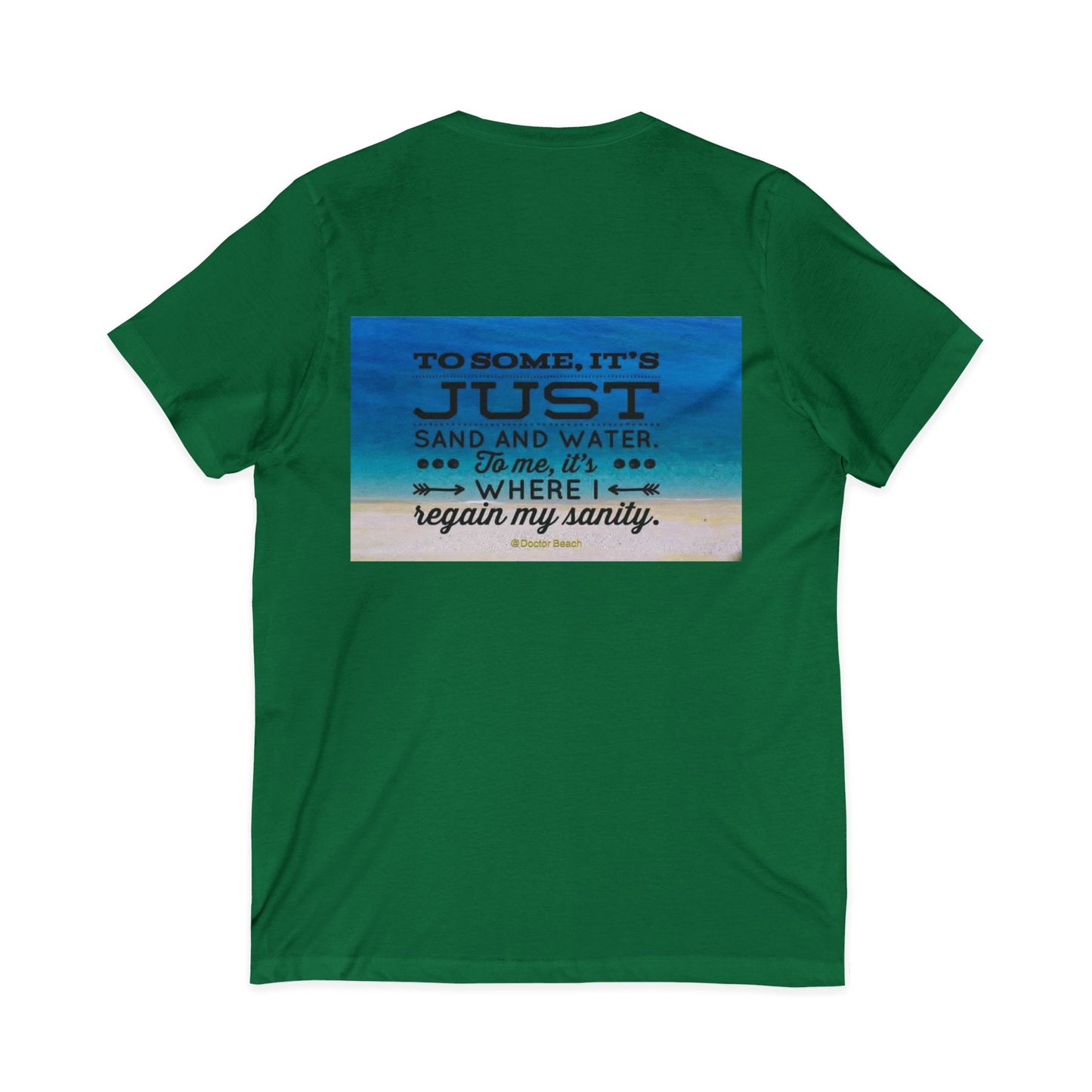 Dr. Beach Unisex Short Sleeve V-Neck Tee