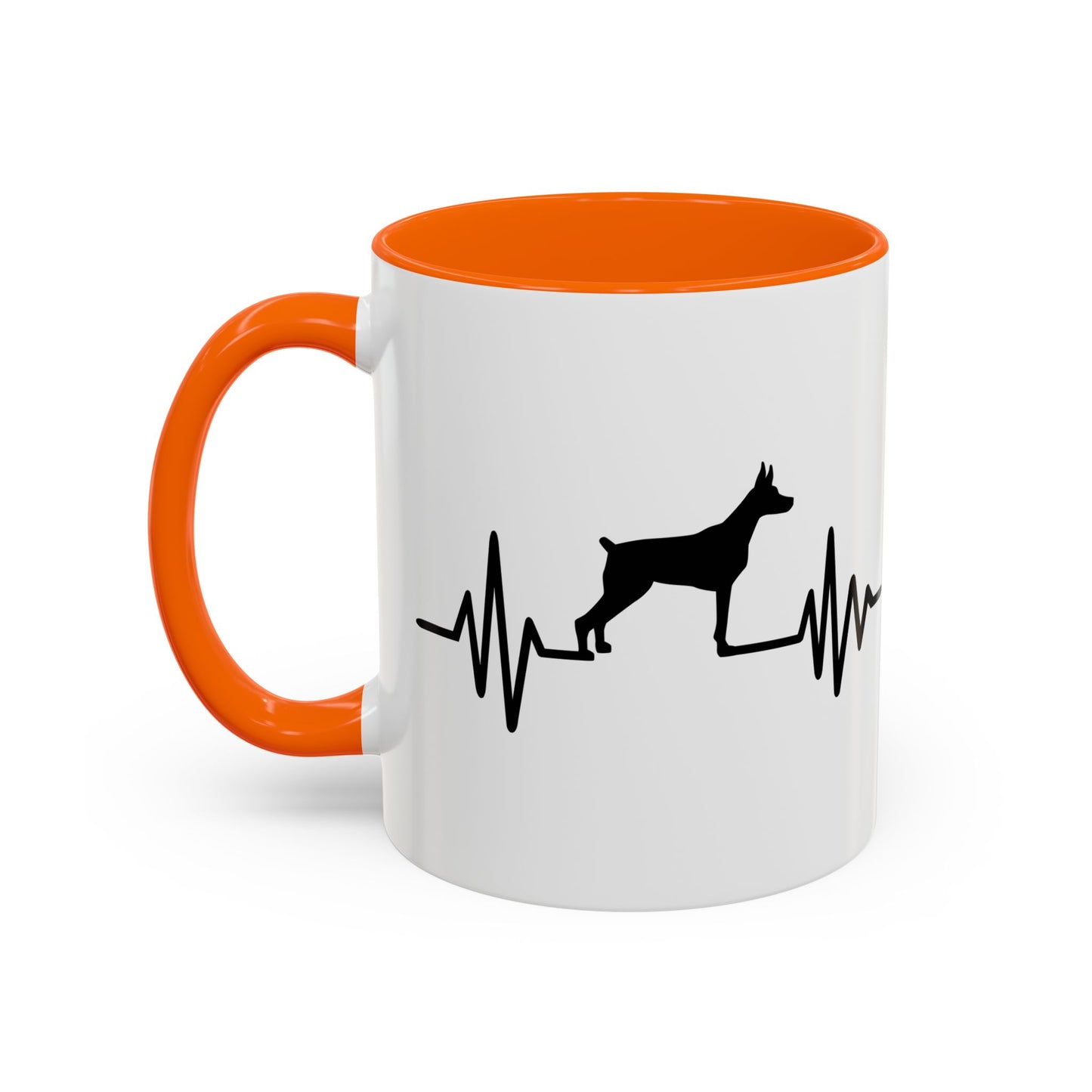 My Heart Beats For Dobermans 2-Tone Coffee Mug