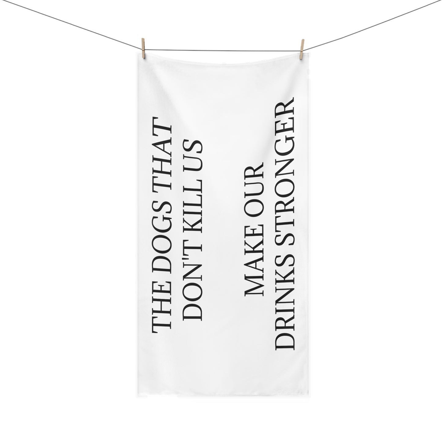 Drinks Stronger Mink-Cotton Beach Towel