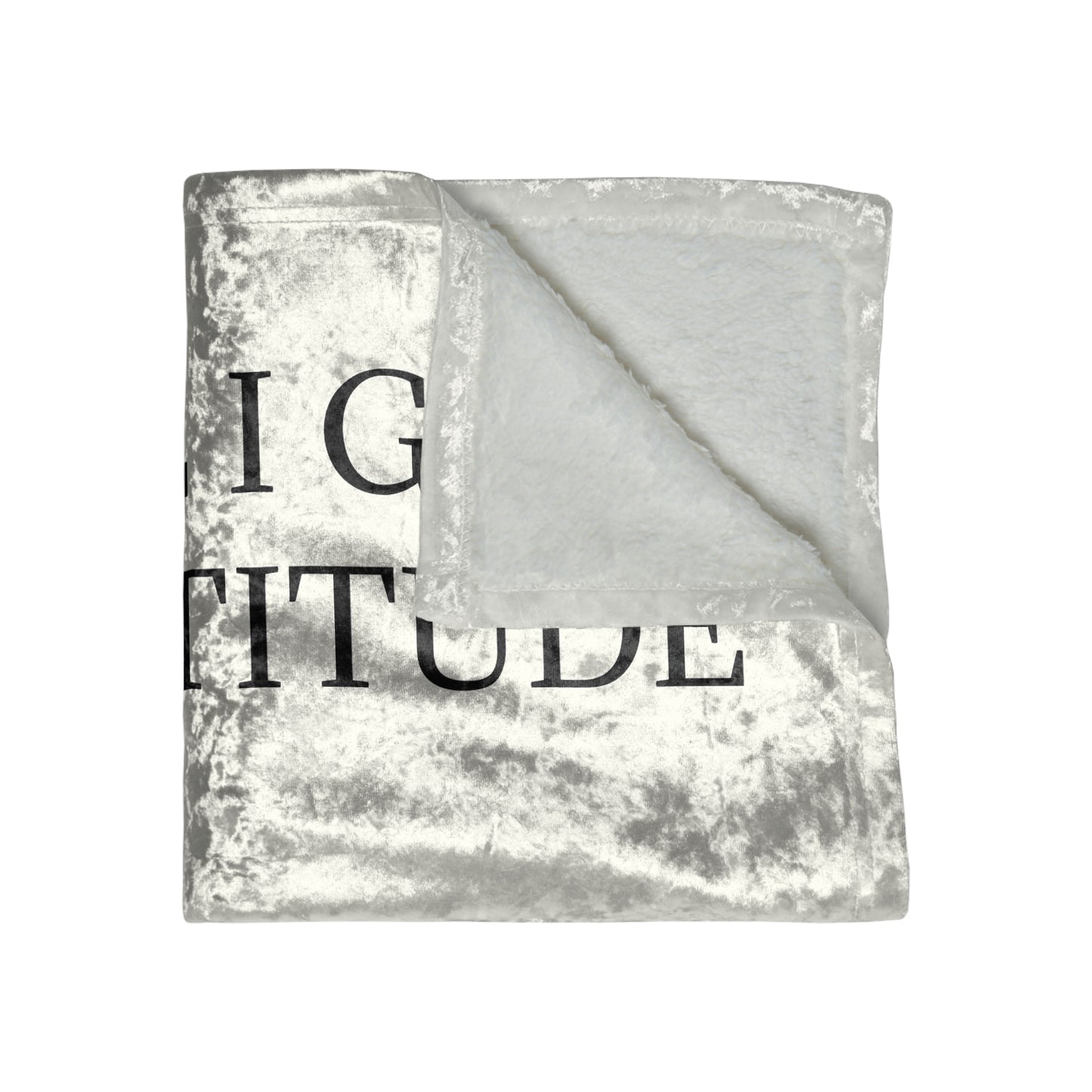 Fix My Face Crushed Velvet Blanket