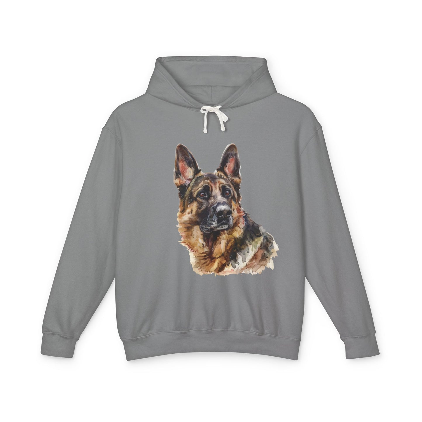 German Shepherd Head Unisex Lightweight Hoodie