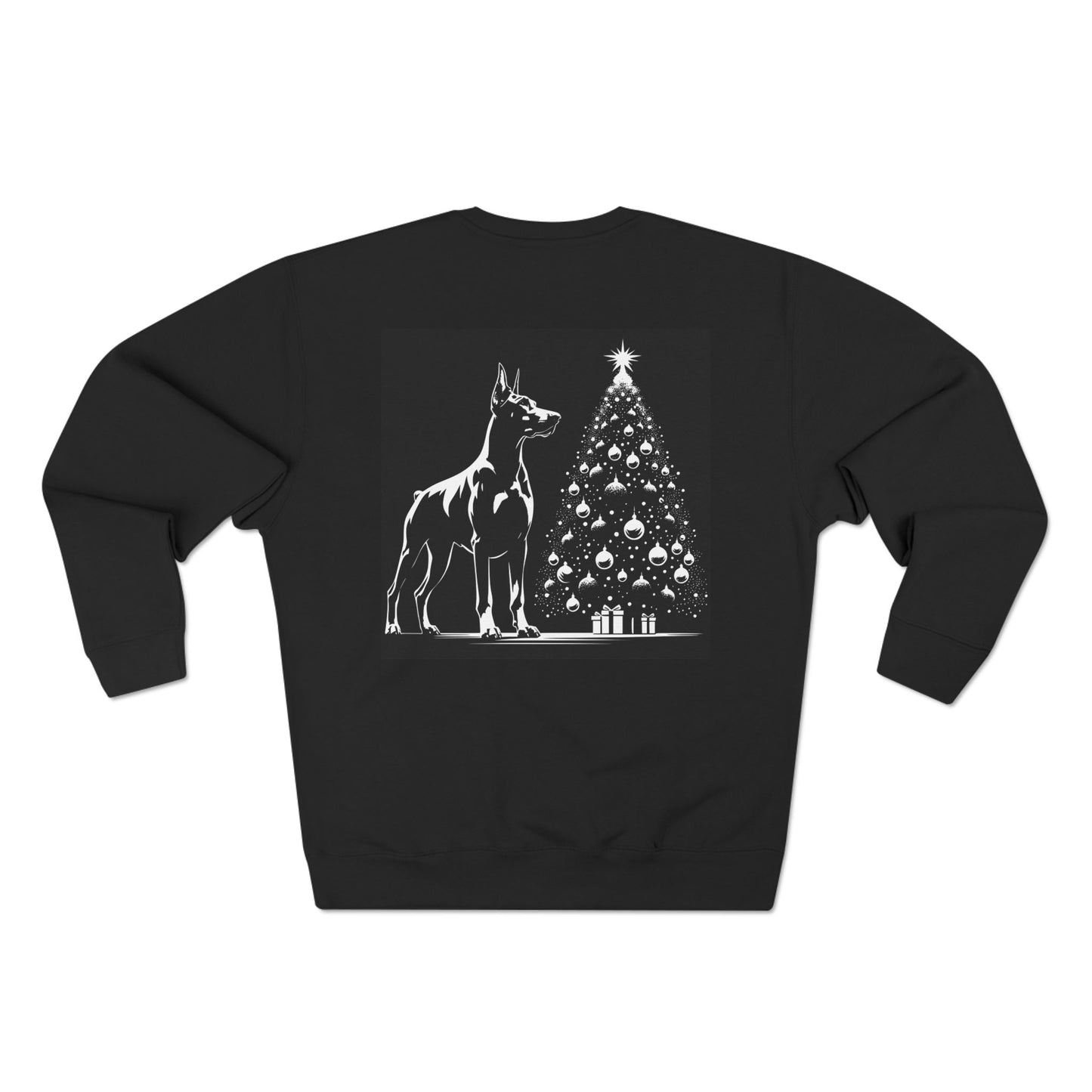 Doberman Christmas Tree Unisex Crewneck Sweatshirt
