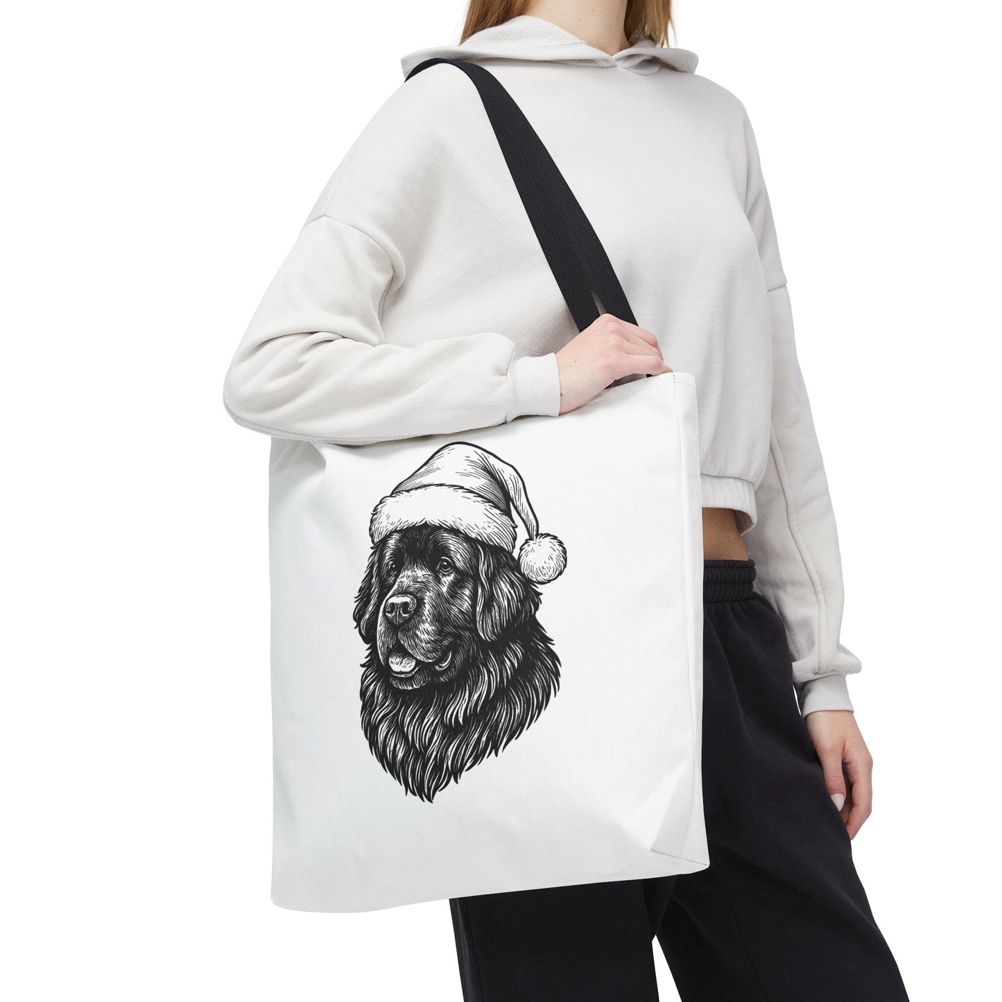 Santa Paws Newfie Tote Bag
