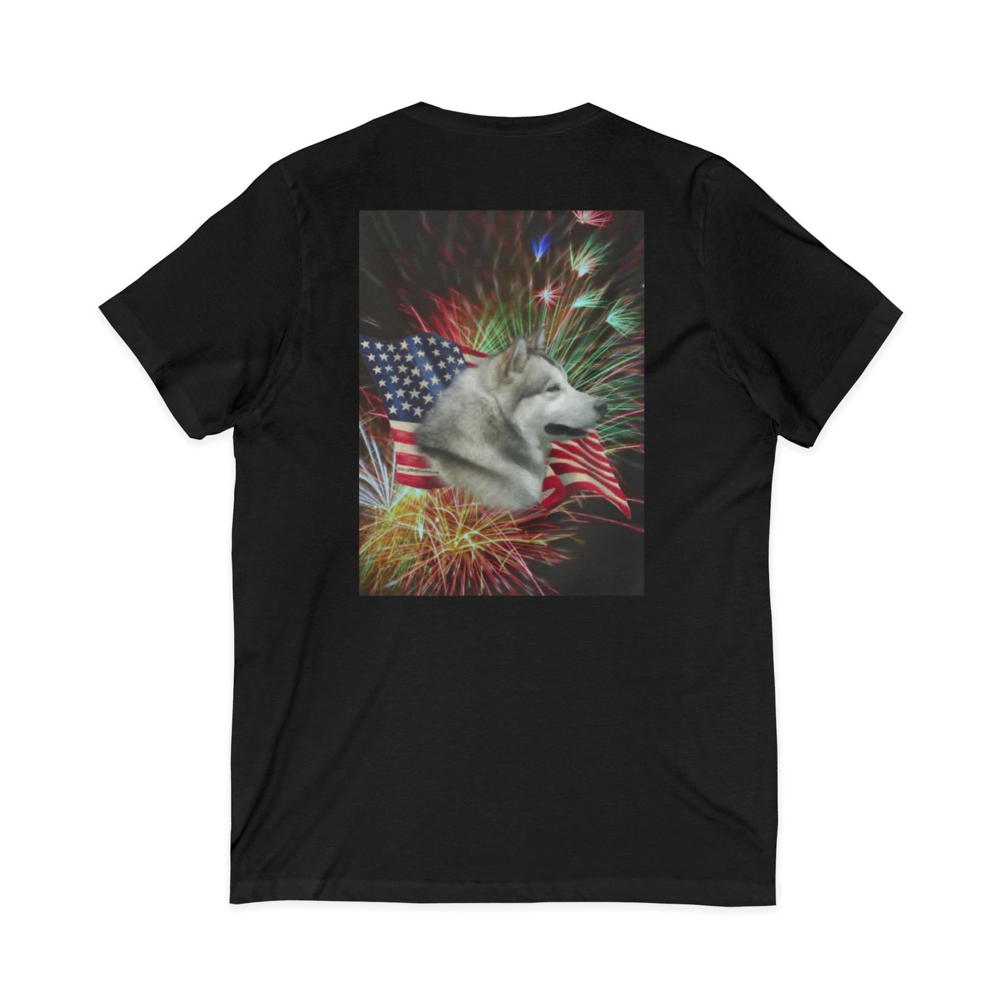 American Malamute Unisex Short Sleeve V-Neck Tee