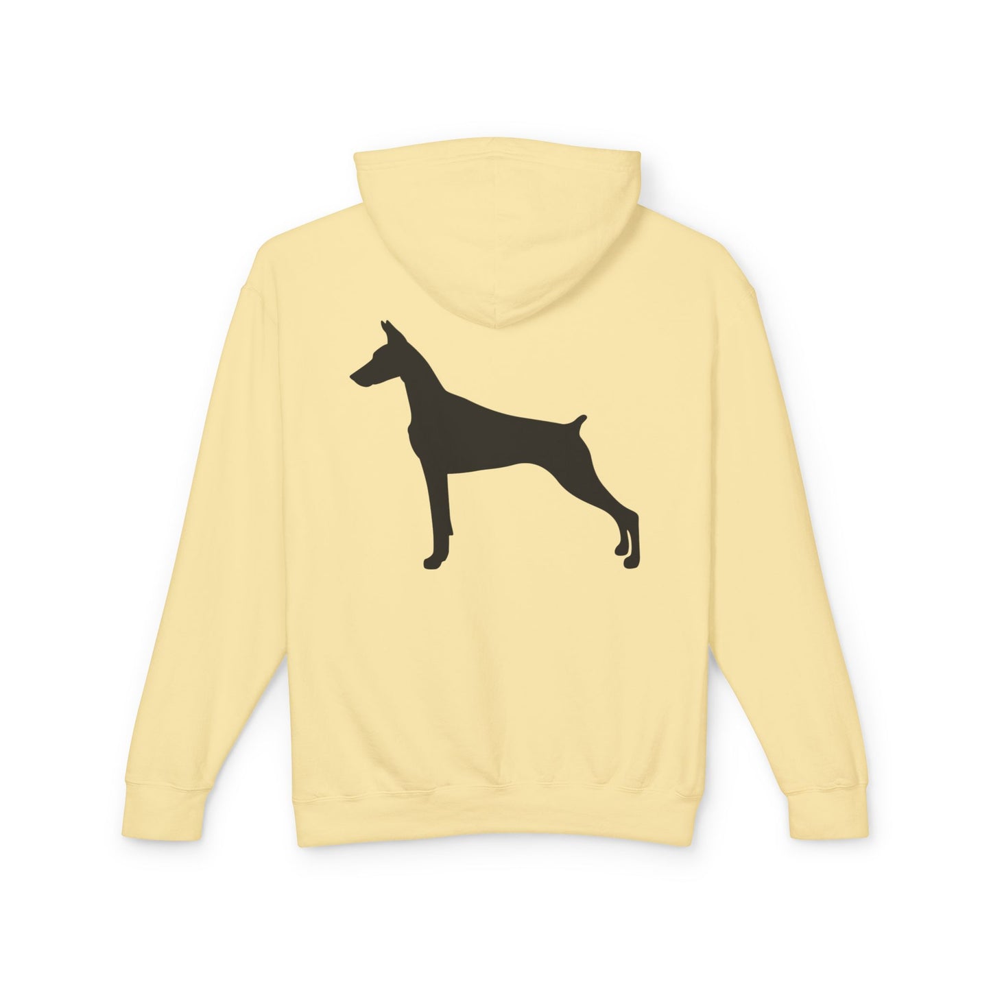 Doberman Silhouette Unisex Lightweight Hoodie