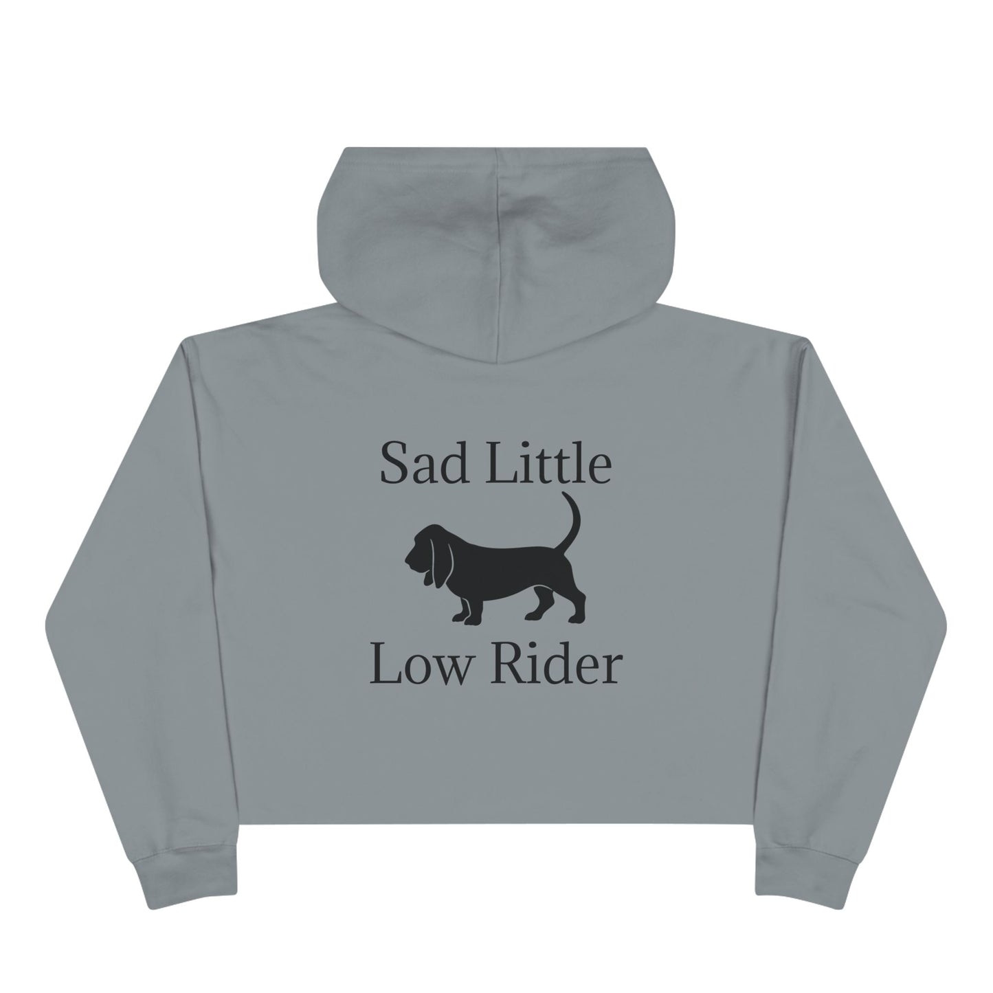 Sad Little Low Rider Women's Crop Hoodie