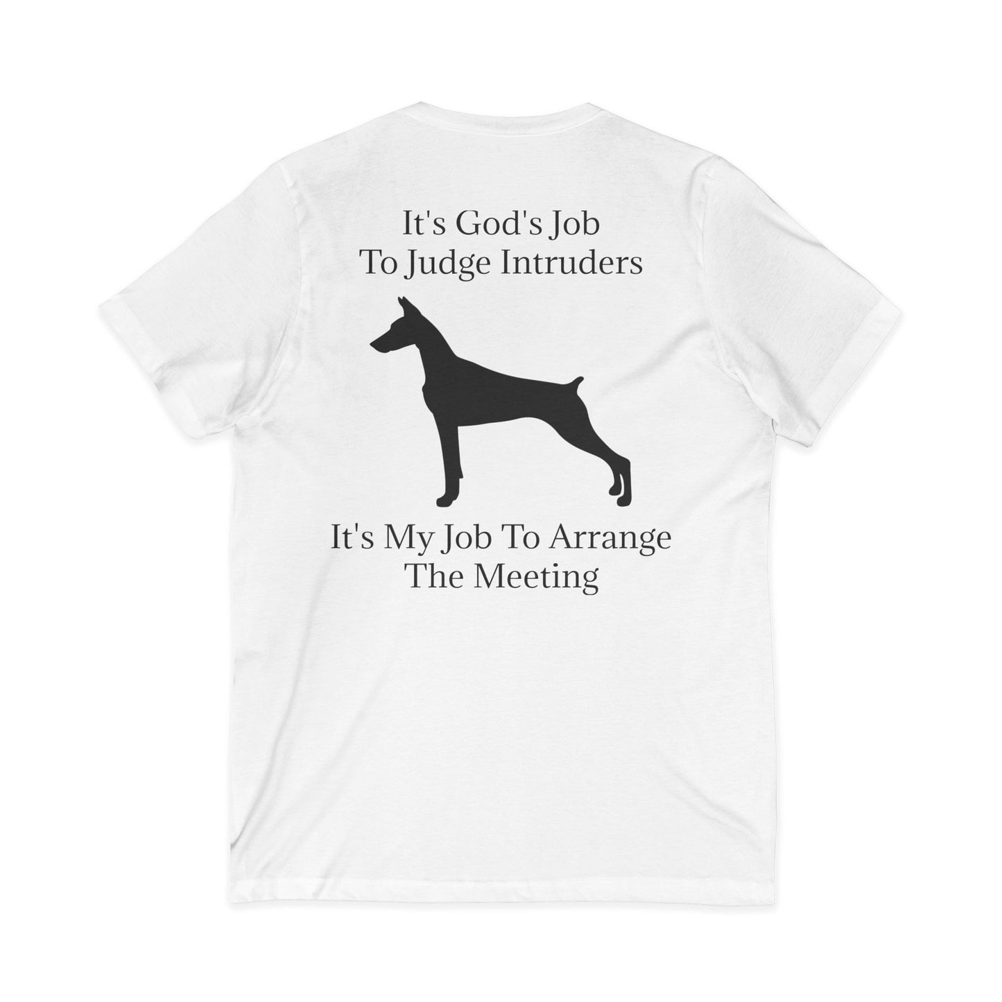 Arrange The Meeting Unisex Short Sleeve V-Neck Tee