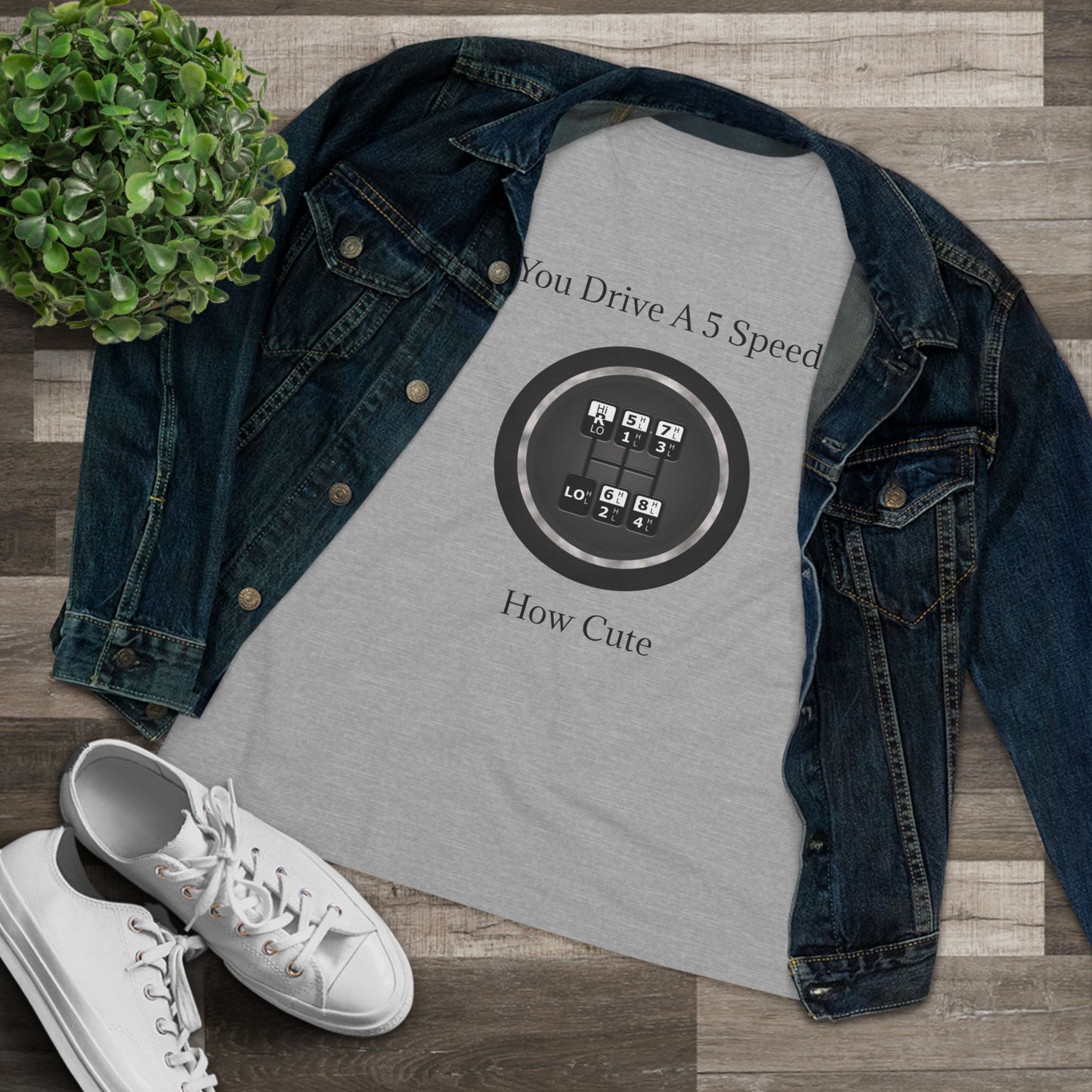 5 Speed How Cute Women's Short Sleeve Crewneck Tee