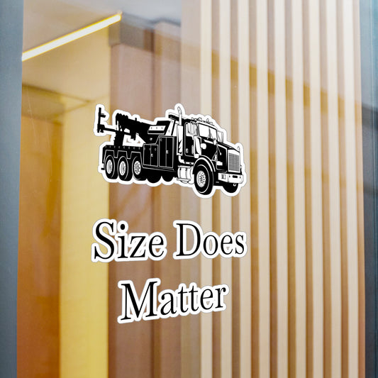 Size Does Matter Vinyl Decal