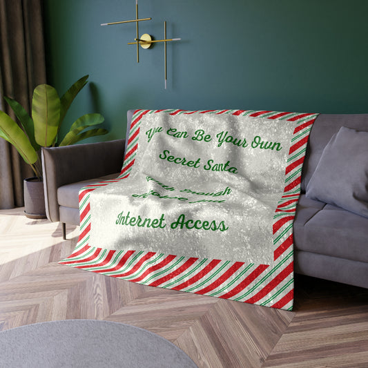Your Own Secret Santa Crushed Velvet Blanket