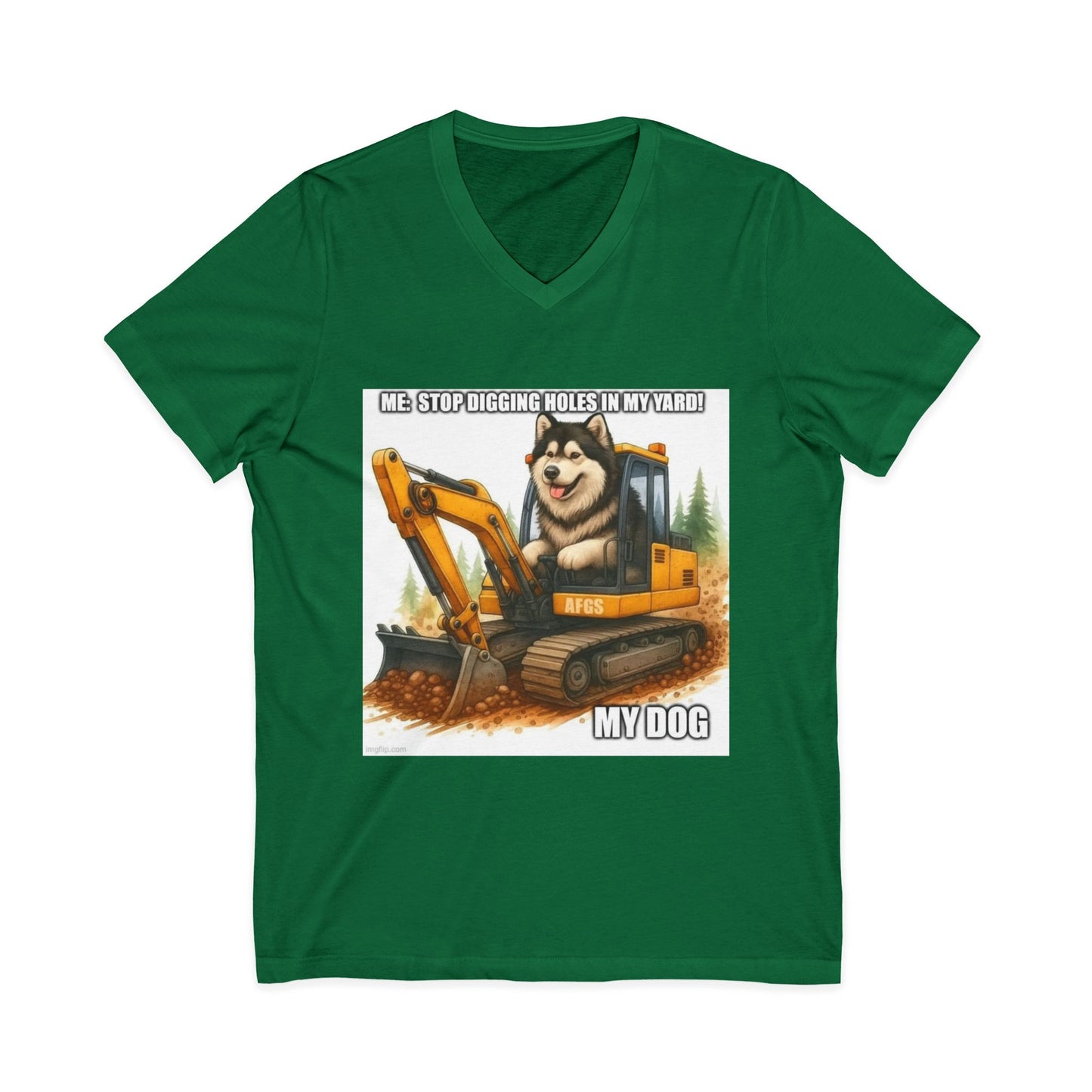 Digmaster Unisex Short Sleeve V-Neck Tee