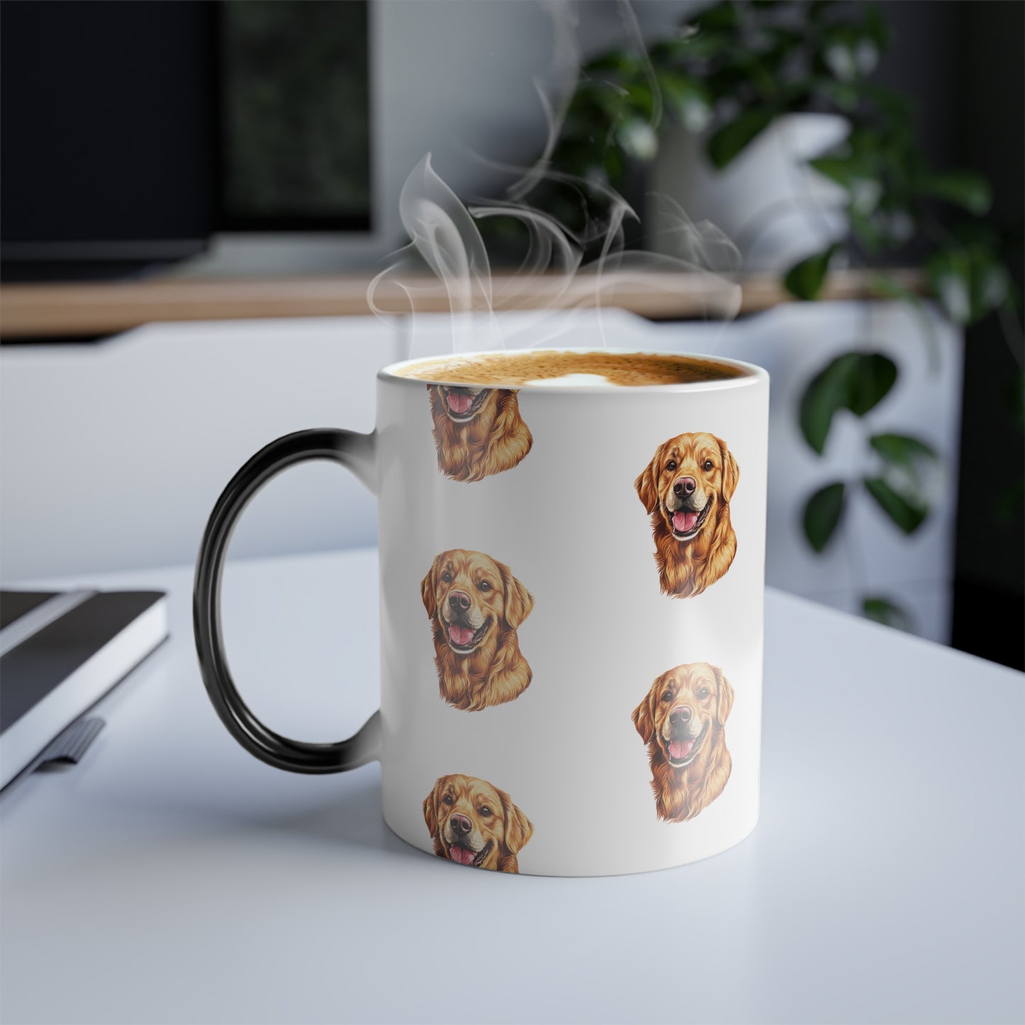 Golden Head Color Changing Mug