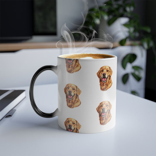 Golden Head Color Changing Mug