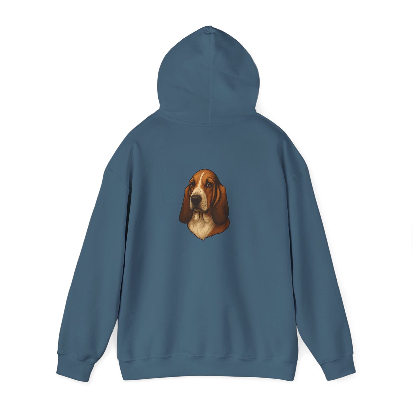 Basset Hound Head Unisex Hoodie