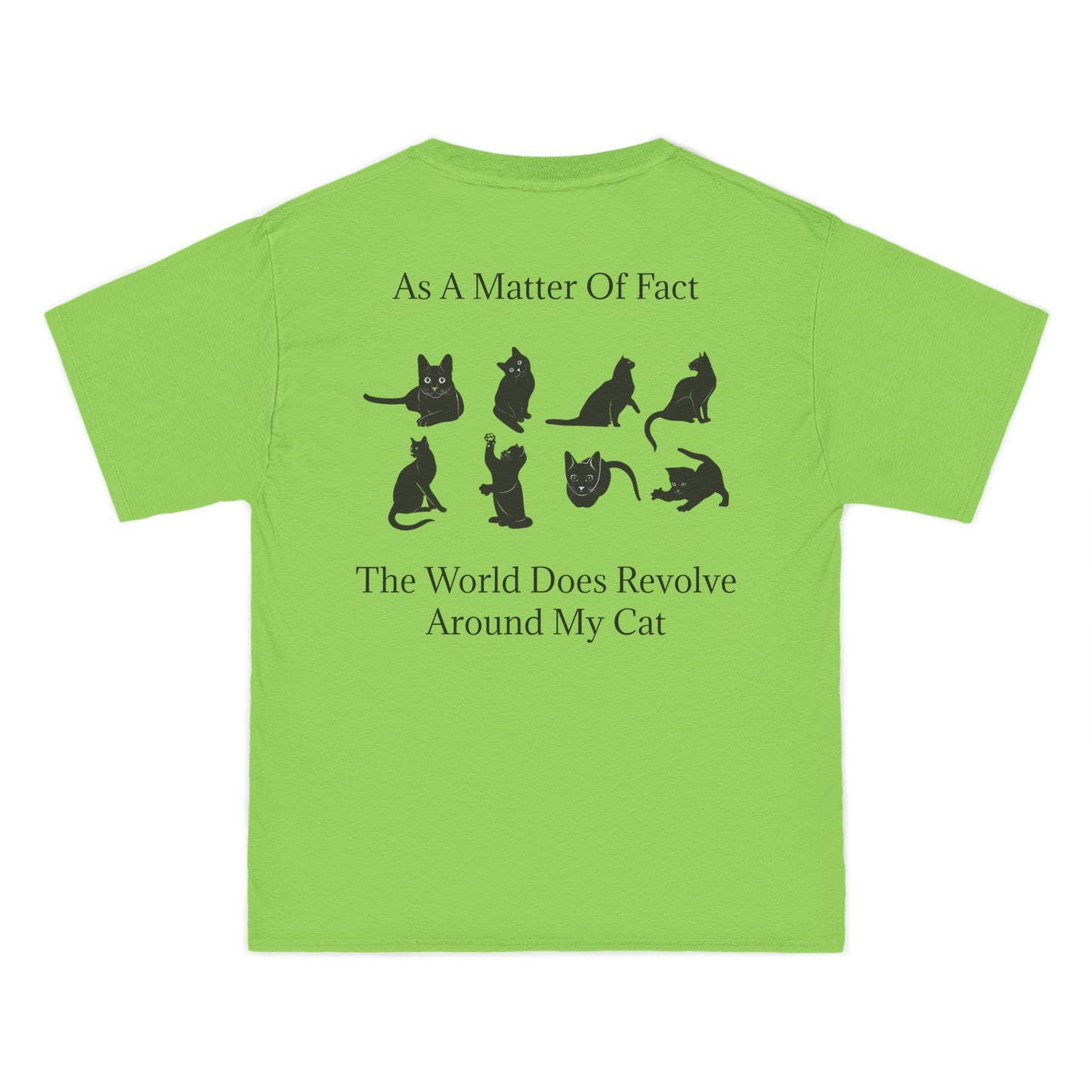 Matter Of Fact Cat Men's Short-Sleeve Crewneck Tee