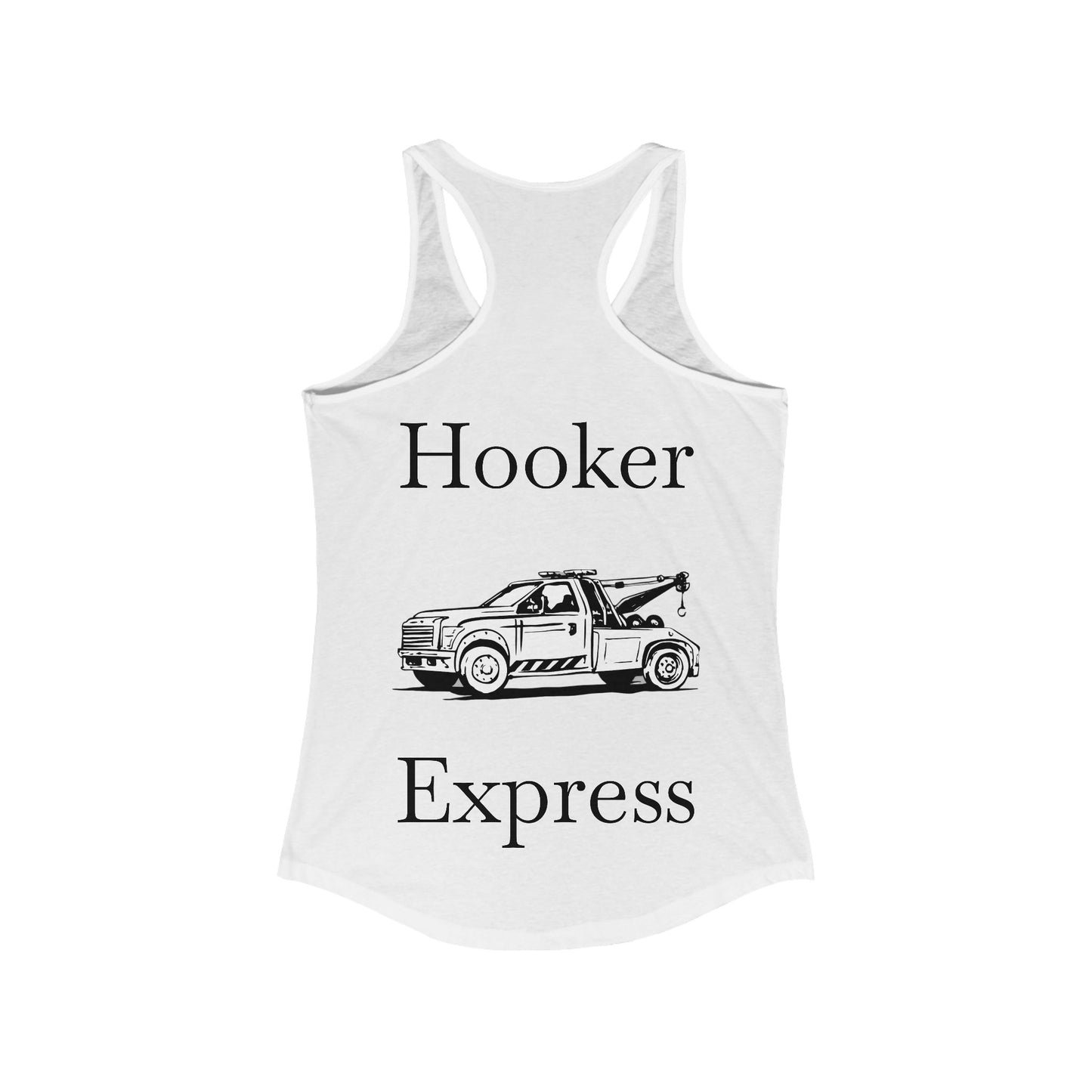 H**ker Express Wheel Lift Tow Truck Women's Racerback Tank
