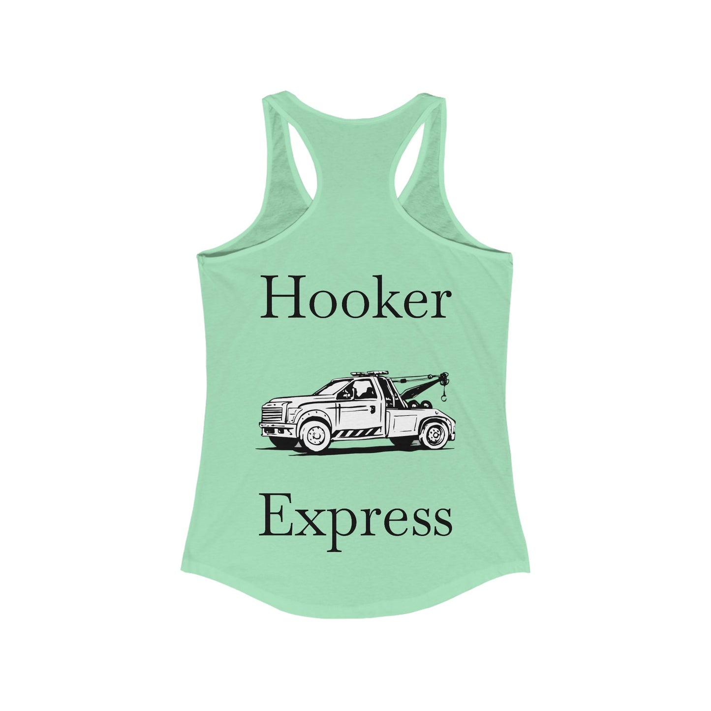 H**ker Express Wheel Lift Tow Truck Women's Racerback Tank