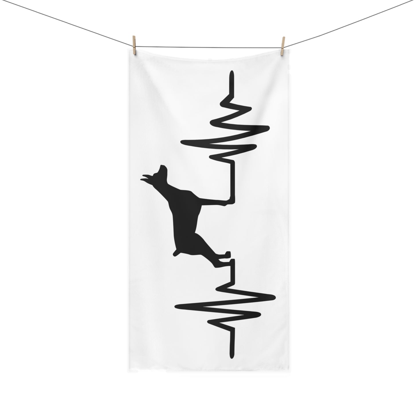 My Heart Beats For Dobermans Mink-Cotton Beach Towel