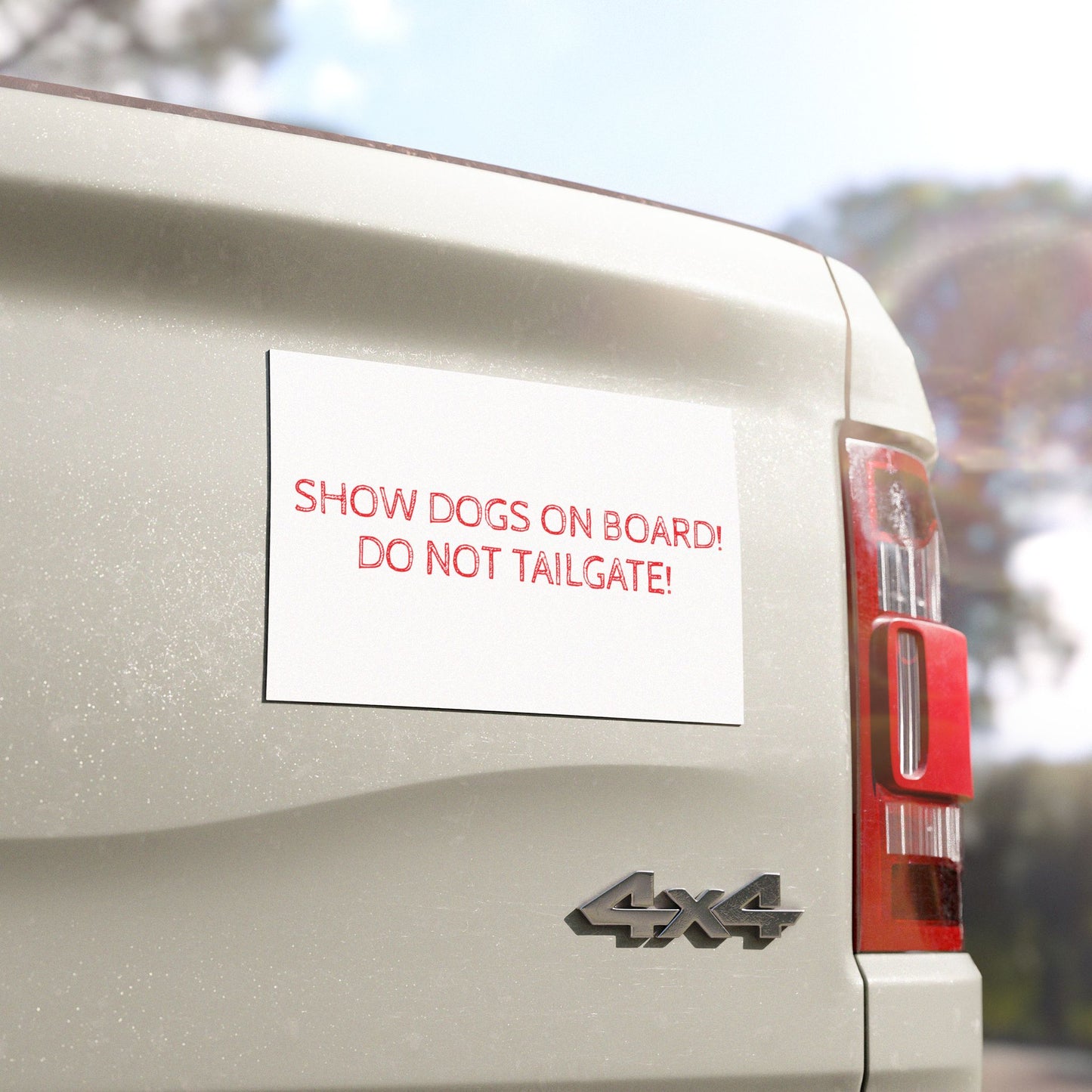 Show Dogs On Board Indoor/Outdoor Magnet