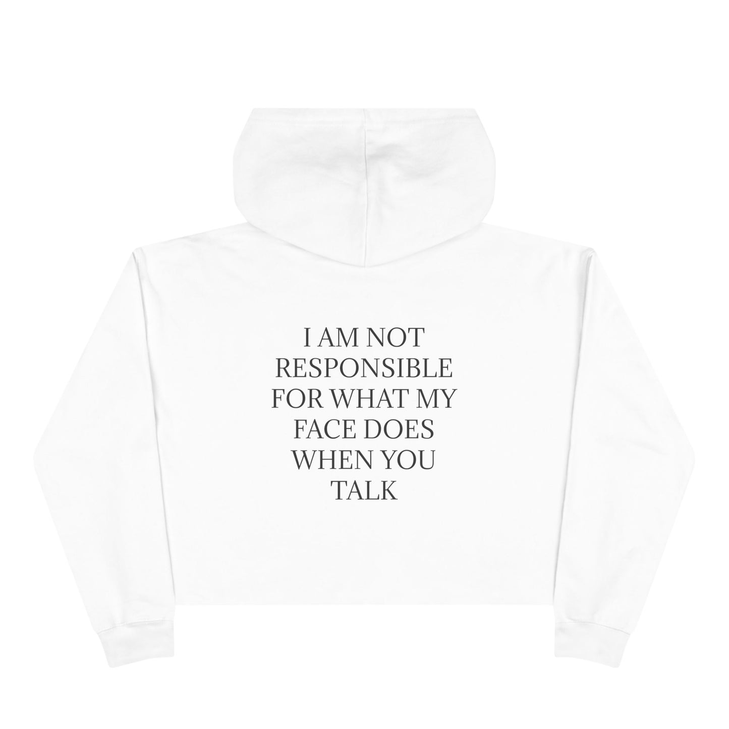 When You Talk Women's Crop Hoodie