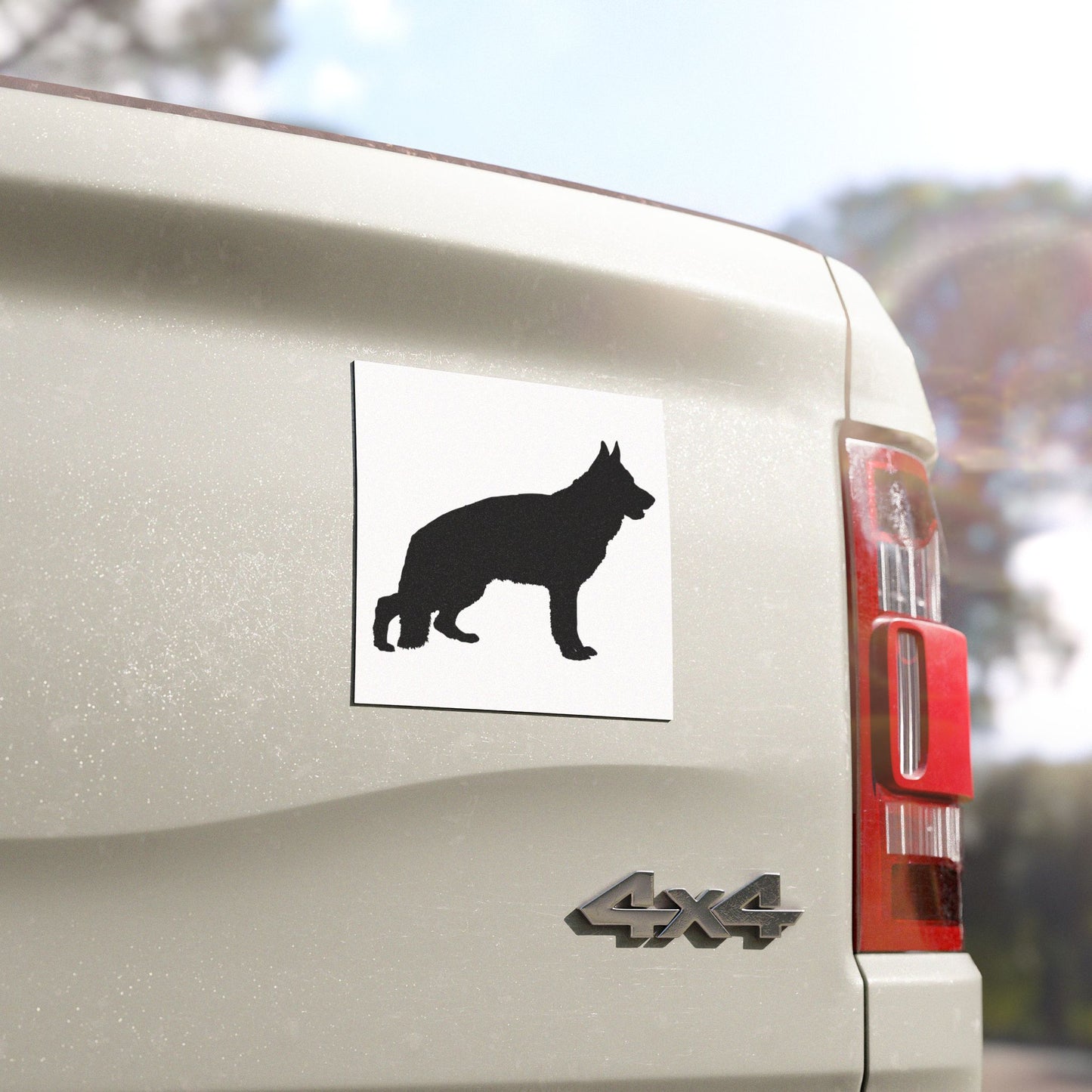 German Shepherd Silhouette Indoor/Outdoor Magnet