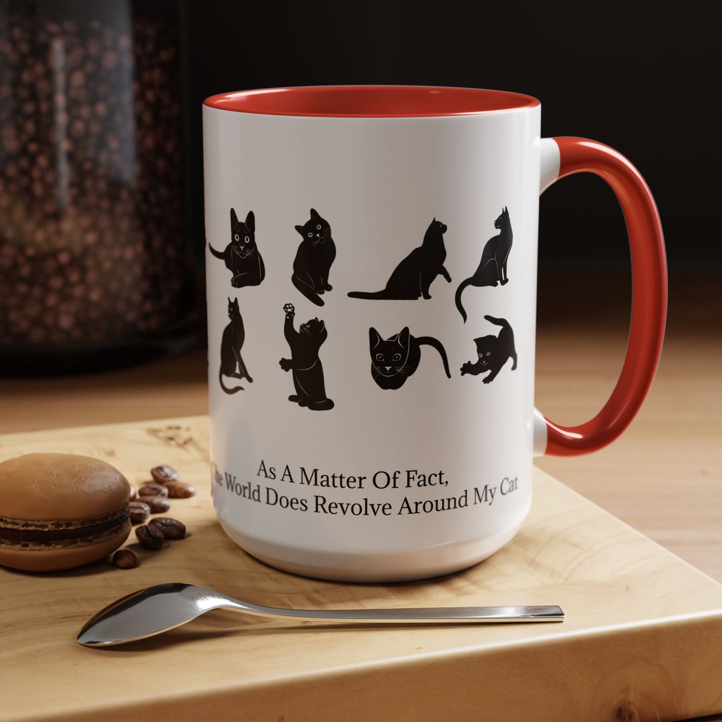 Matter Of Fact Cat 2-Tone Coffee Mug