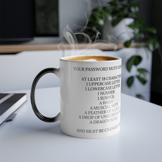 Password Color Changing Mug