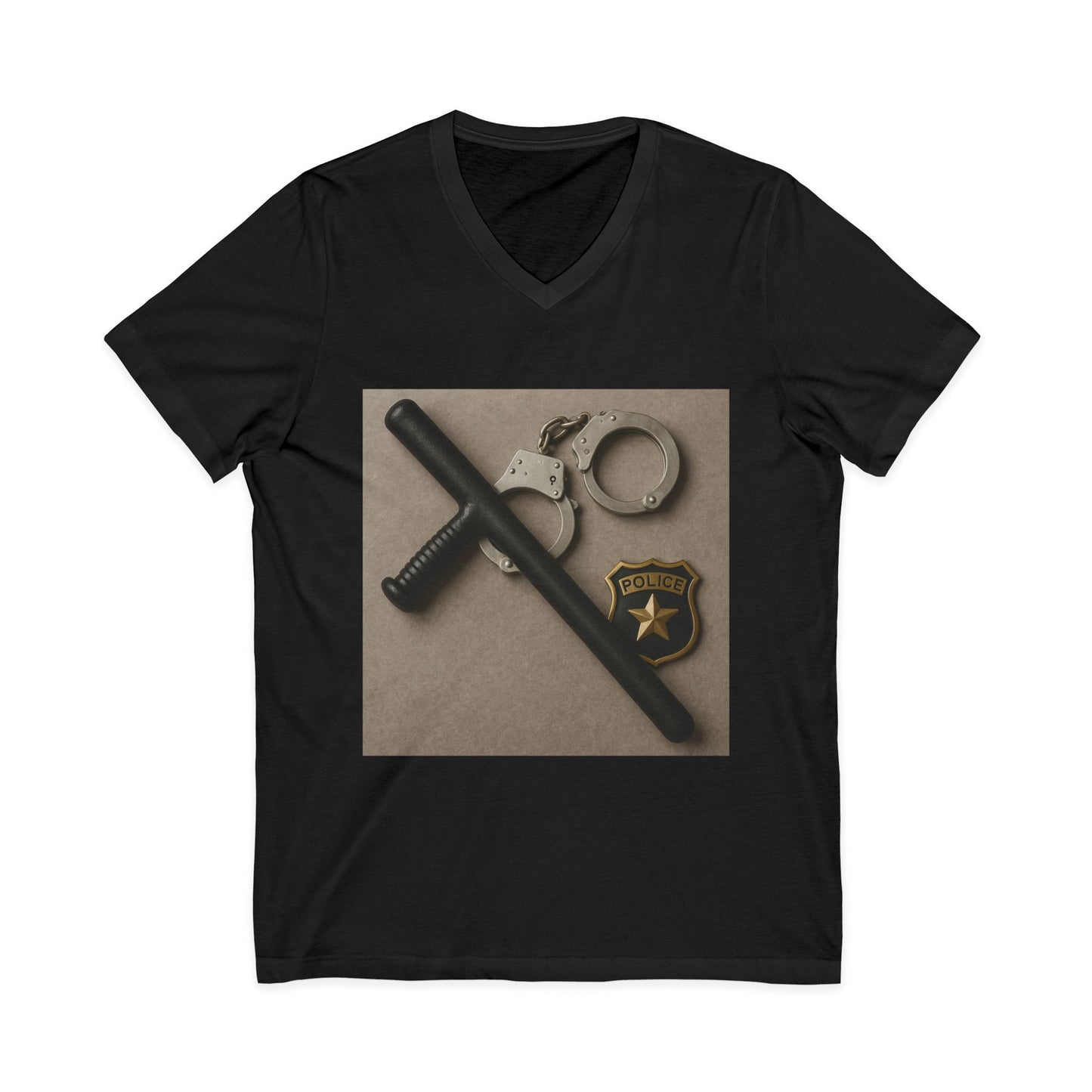 Law Enforcement Appreciation Unisex Short Sleeve V-Neck Tee