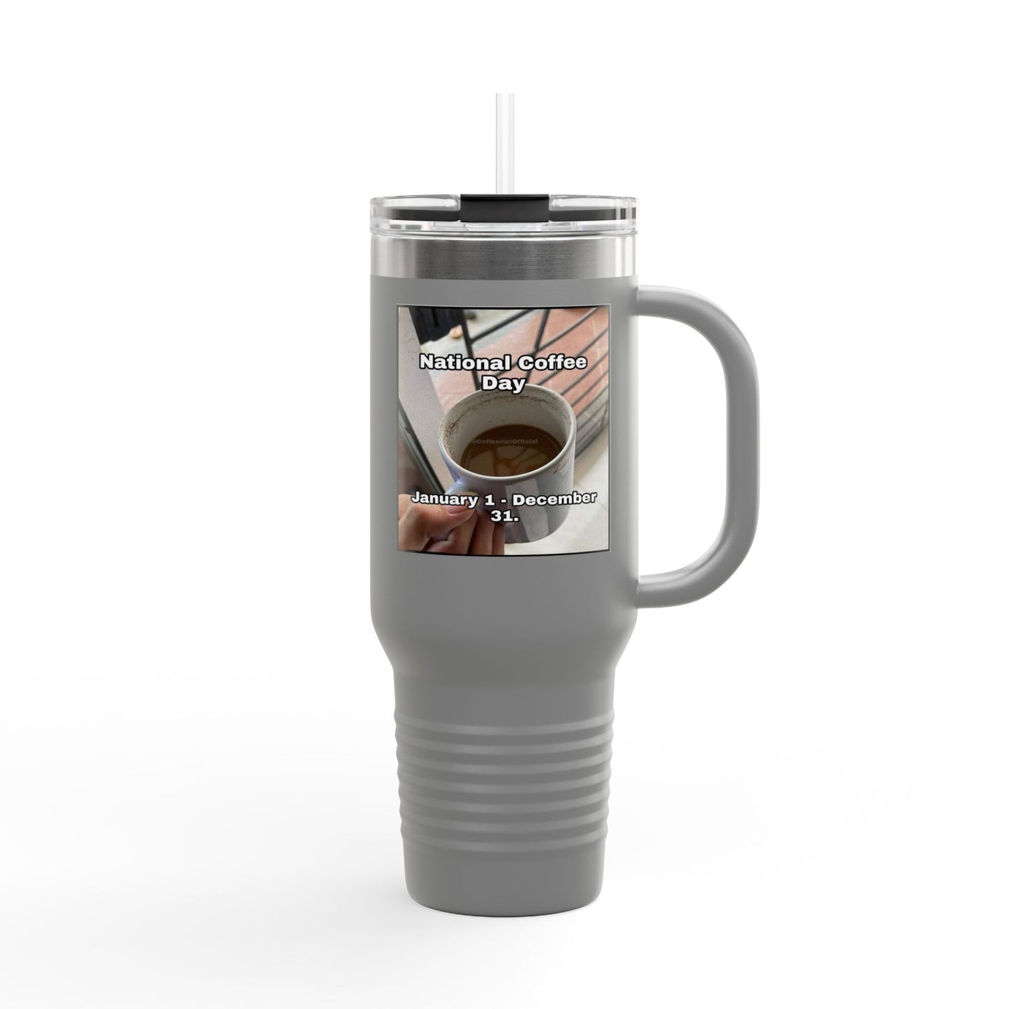 National Coffee Day Insulated Travel Mug