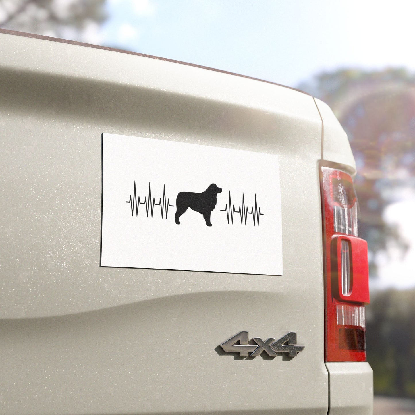 My Heart Beats For Aussies Indoor/Outdoor Magnet