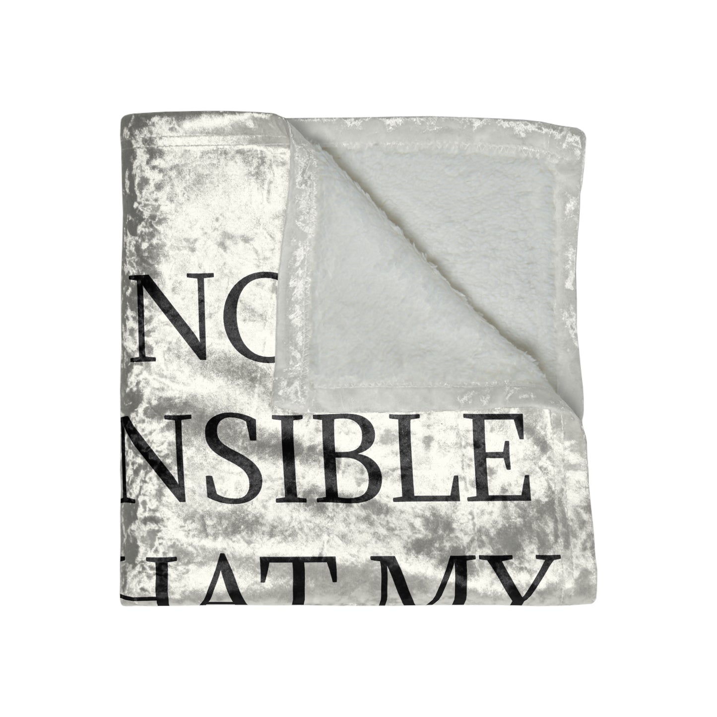 When You Talk Crushed Velvet Blanket