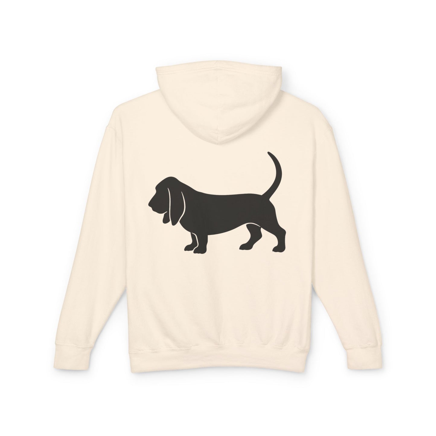 Basset Hound Silhouette Unisex Lightweight Hoodie