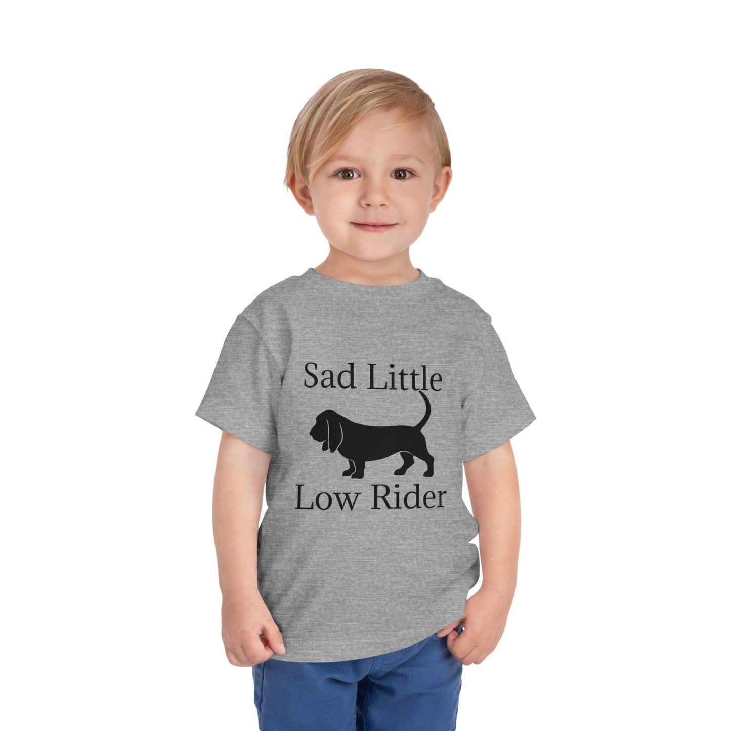 Sad Little Low Rider Toddler Unisex Short Sleeve Crewneck Tee