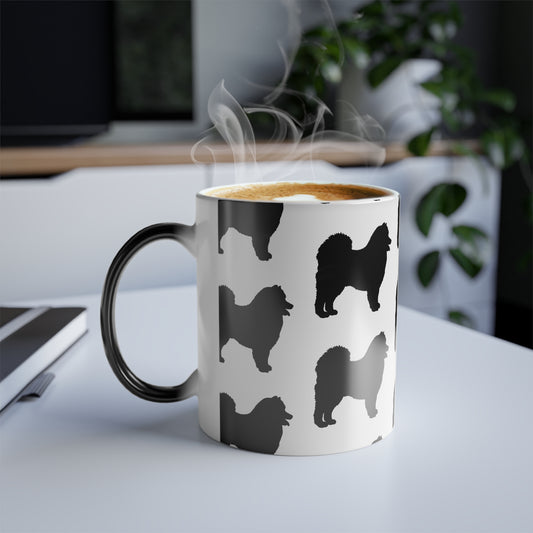 Samoyed Silhouette Color Changing Mug