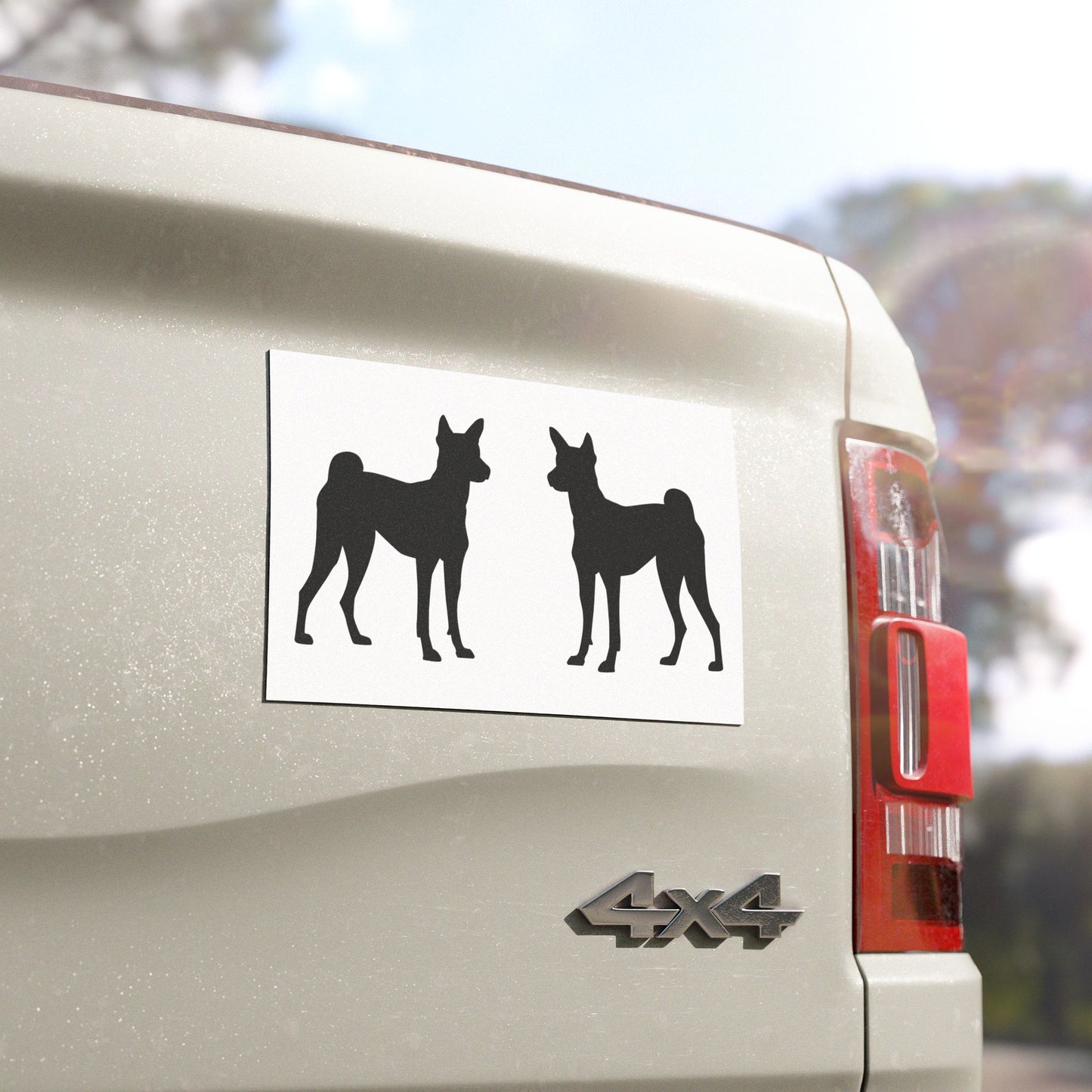 Basenji Silhouette Indoor/Outdoor Magnet