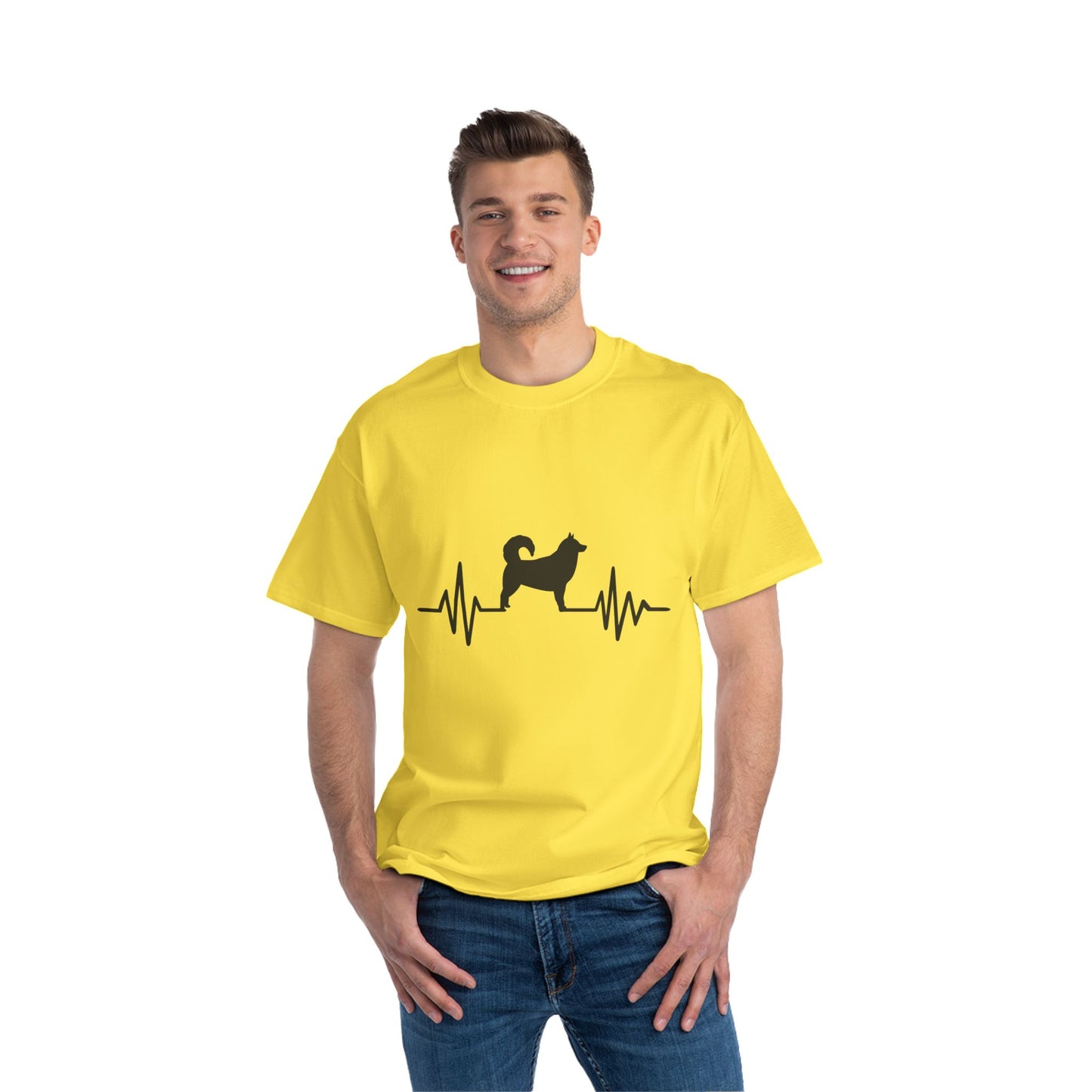My Heart Beats For Malamutes Men's Short-Sleeve Crewneck Tee