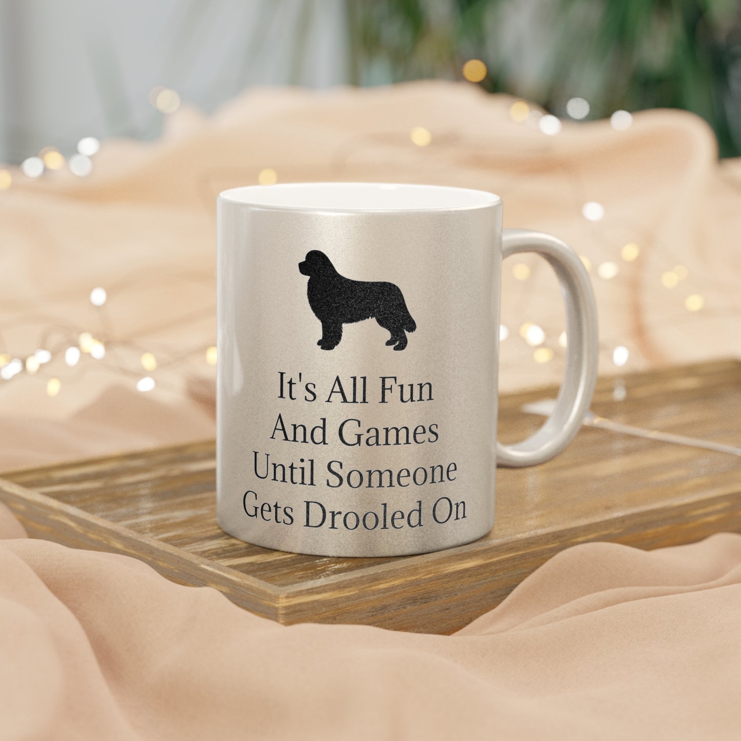 Fun And Games Metallic Coffee Mug