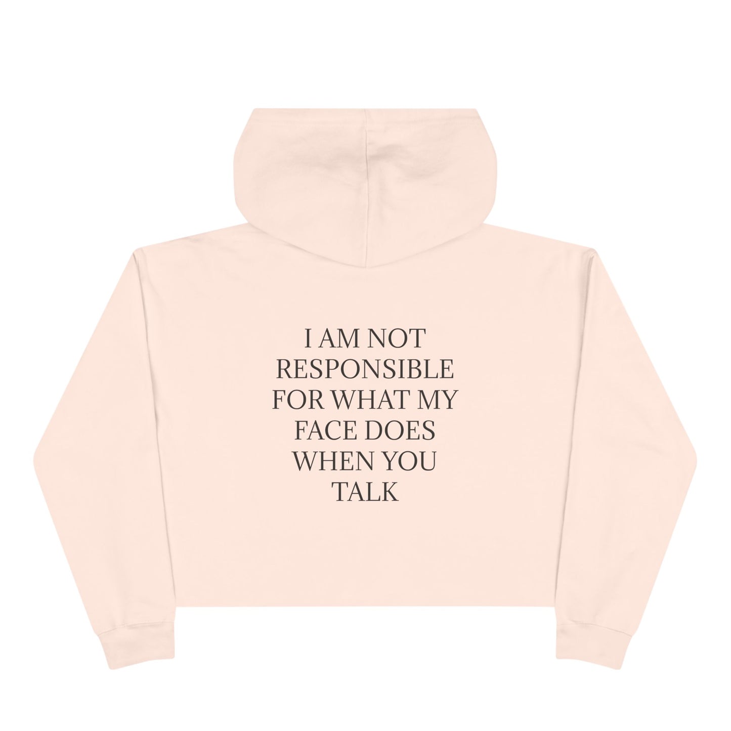 When You Talk Women's Crop Hoodie