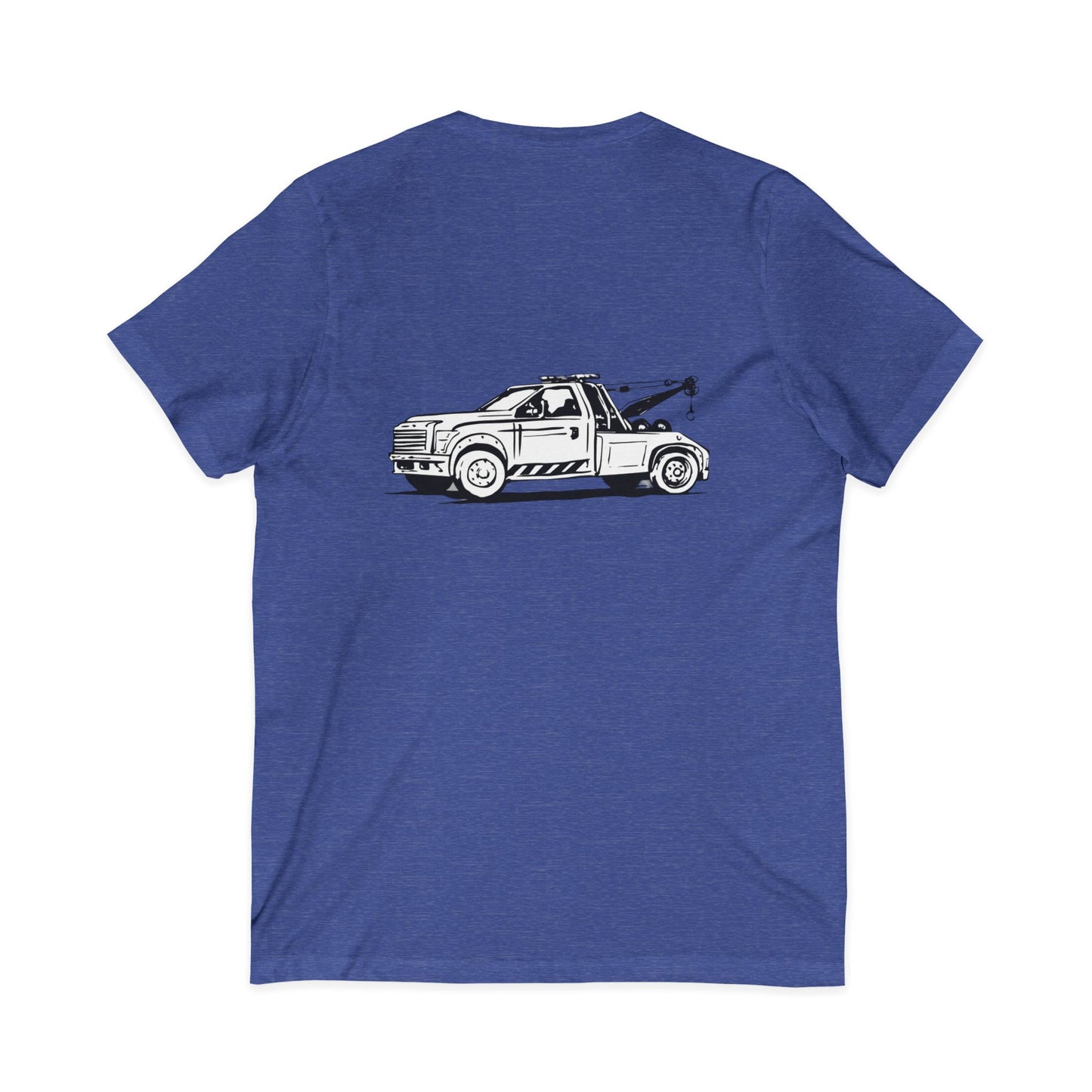 Wheel Lift Tow Truck Unisex Short Sleeve V-Neck Tee