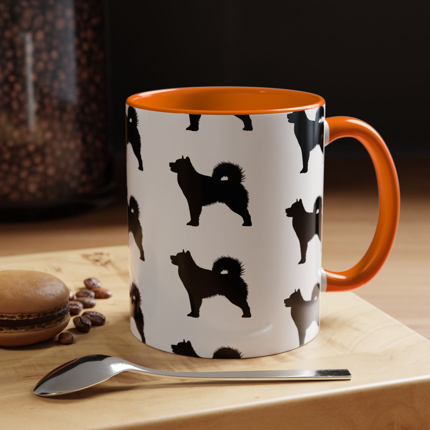 Malamute Silhouette 2-Tone Coffee Mug