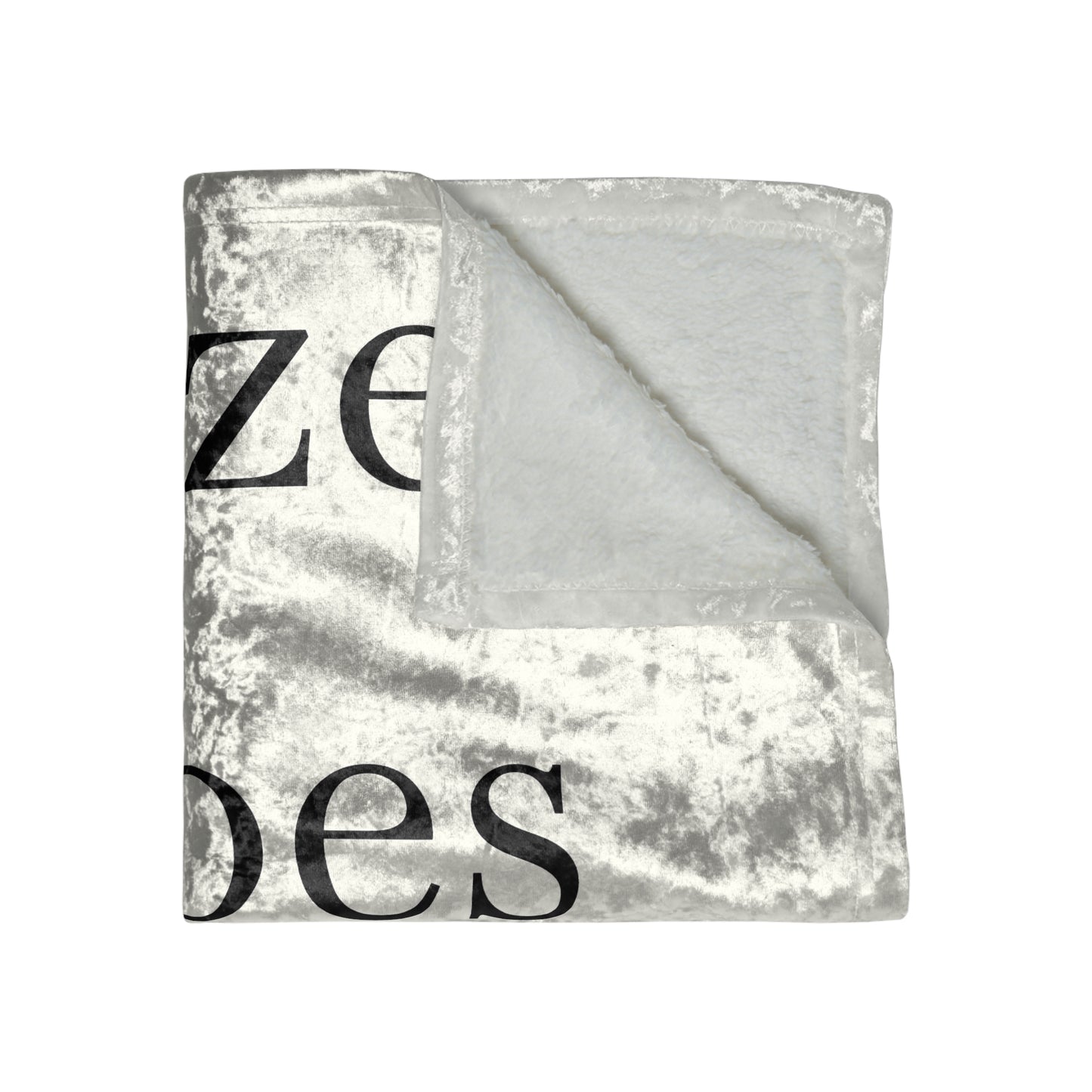 Size Does Matter Crushed Velvet Blanket
