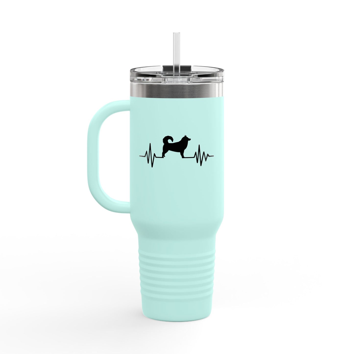 My Heart Beats For Malamutes Insulated Travel Mug