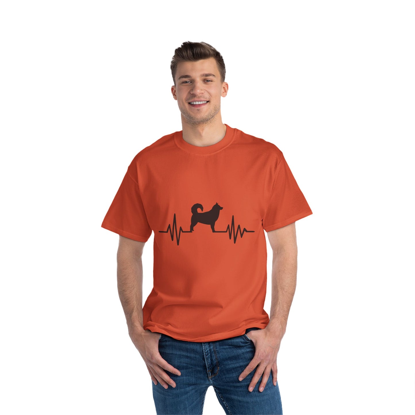 My Heart Beats For Malamutes Men's Short-Sleeve Crewneck Tee