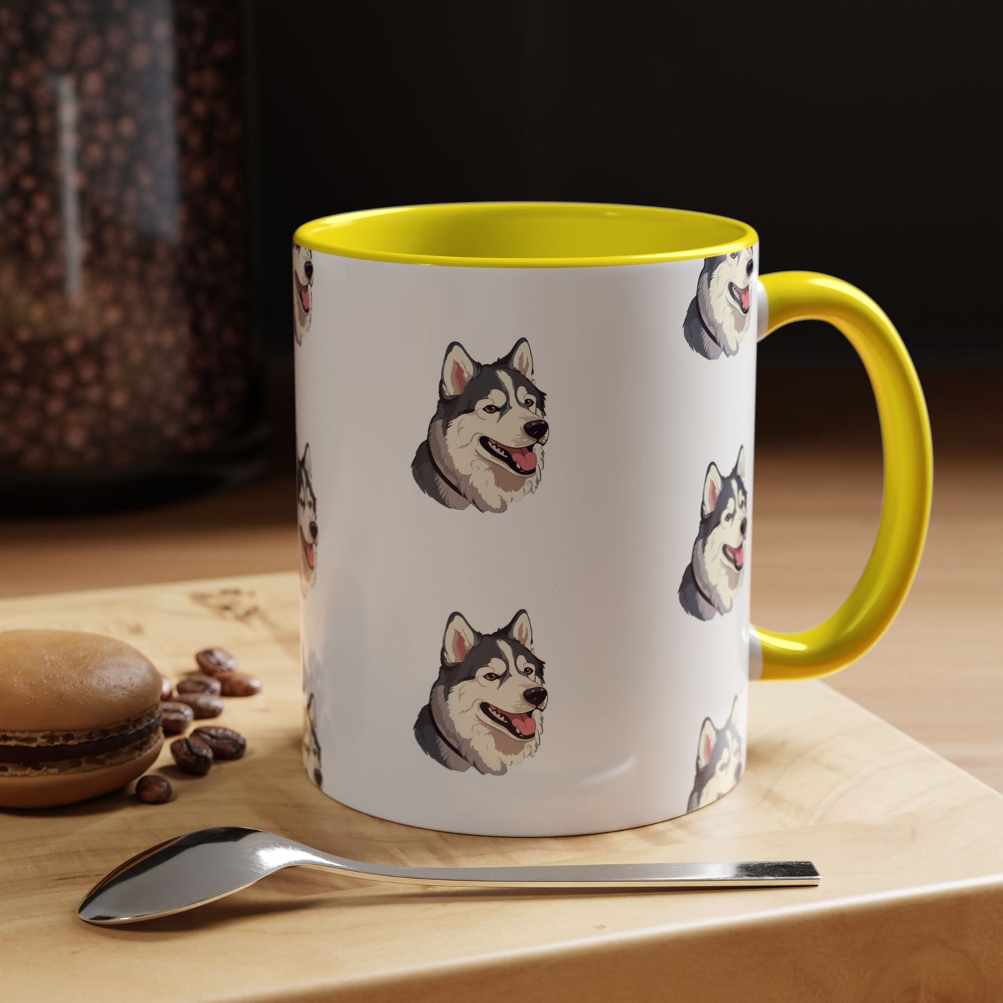 Malamute Head 2-Tone Coffee Mug