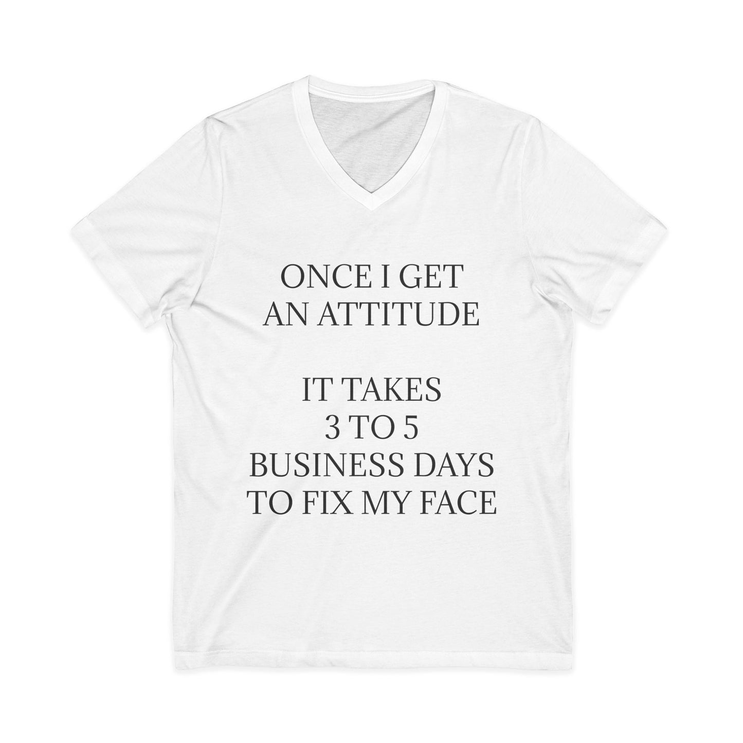 Fix My Face Unisex Short Sleeve V-Neck Tee