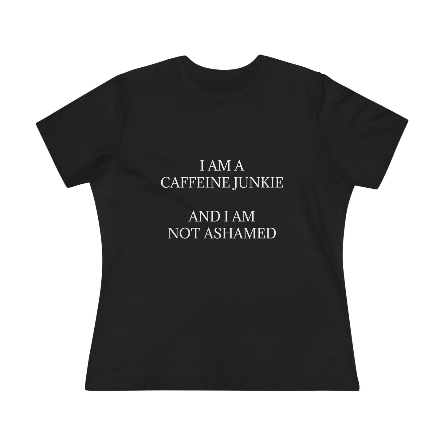 Caffeine Junkie Women's Short Sleeve Crewneck Tee