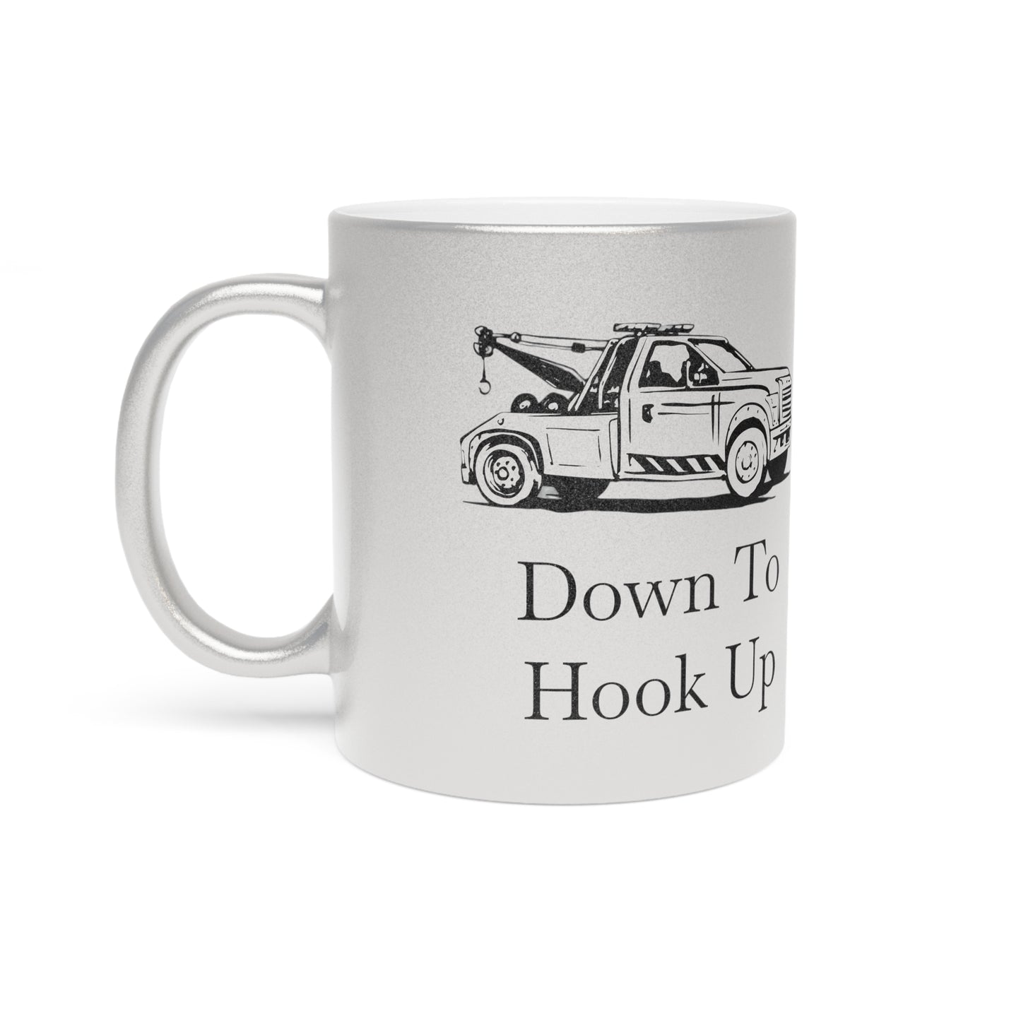 Down To Hook Up Metallic Coffee Mug