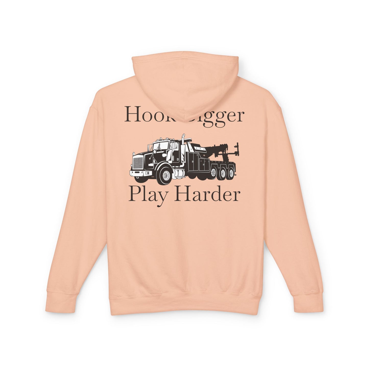 Hook Bigger Heavy Tow Truck Unisex Lightweight Hoodie