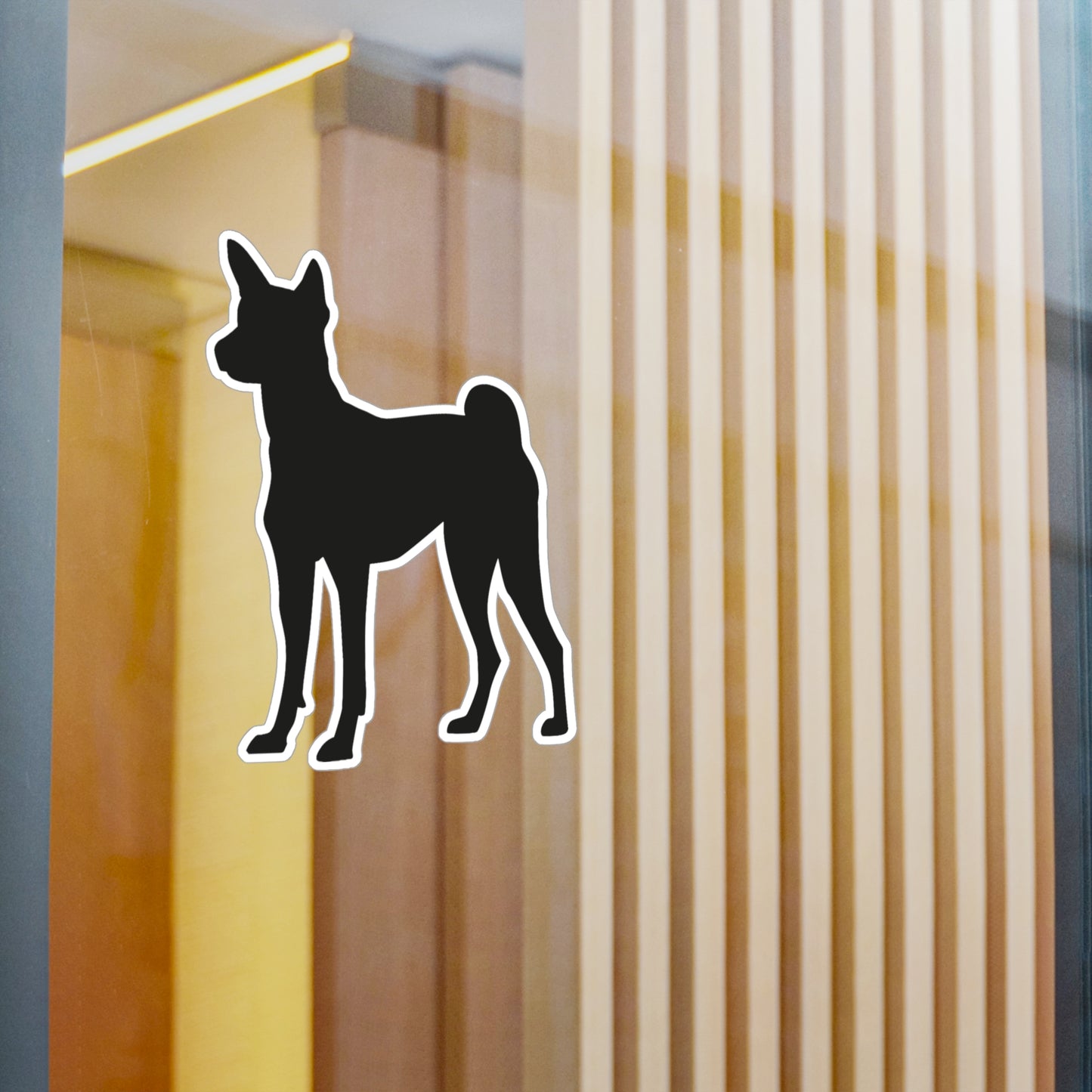 Basenji Silhouette Vinyl Decal